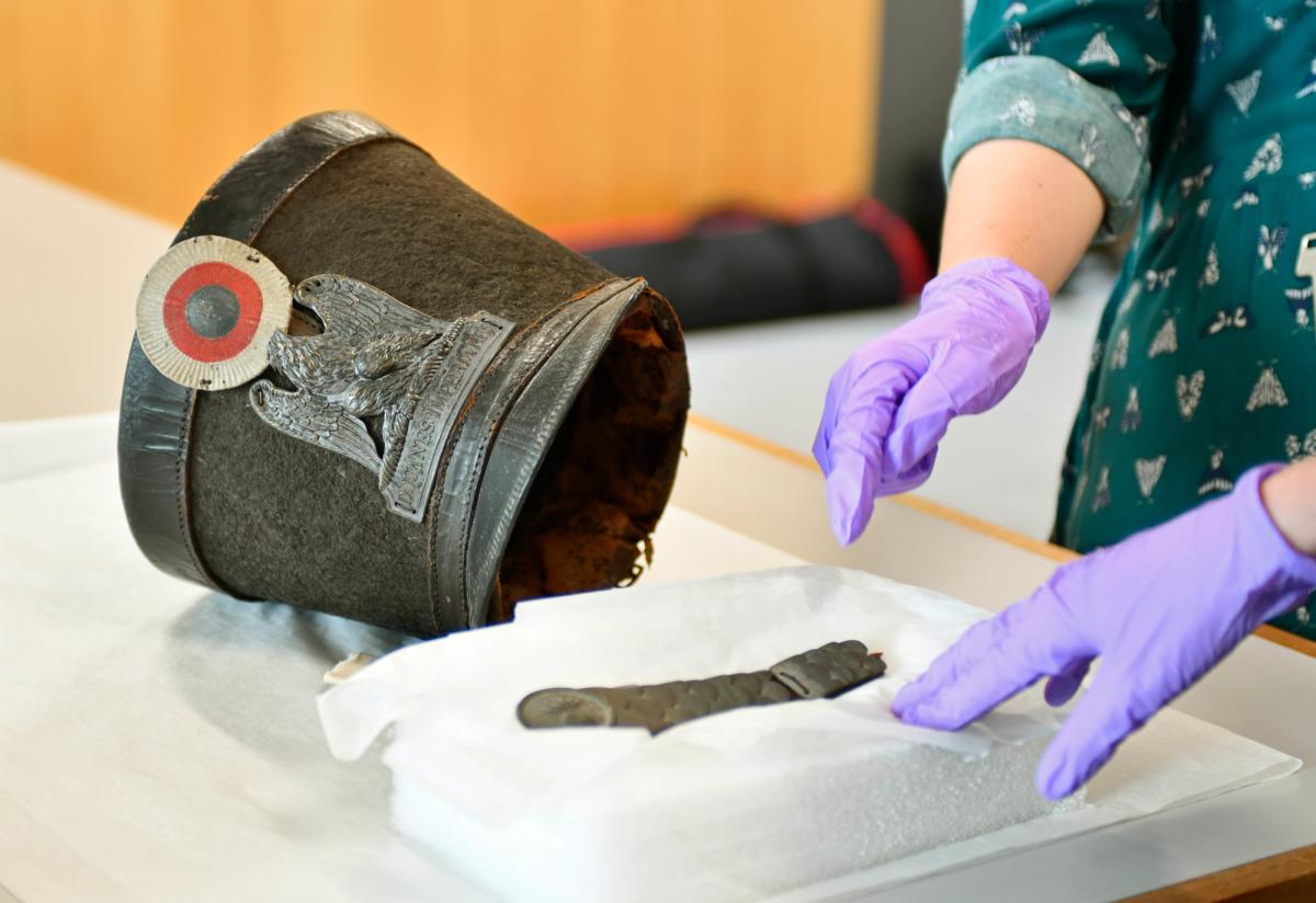 Curators say the dark green uniform of the French Imperial Customs Service was unquestionably genuine, and itself a very rare survival

National Maritime Museum