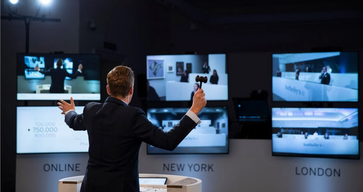 Online sales doubled in value from 2019 to 2020 Image courtesy of Sotheby's