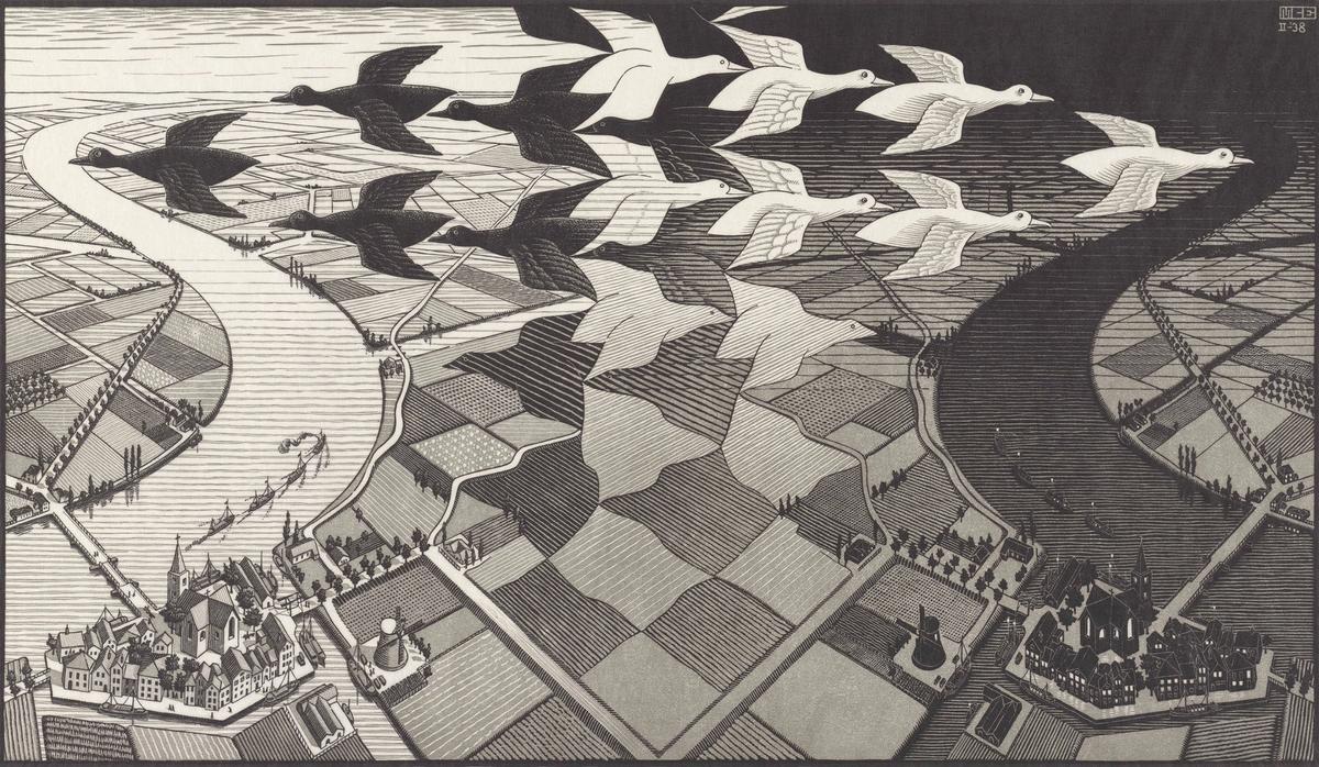 M.C. Escher’s Day and Night (1938) The M.C. Escher Company