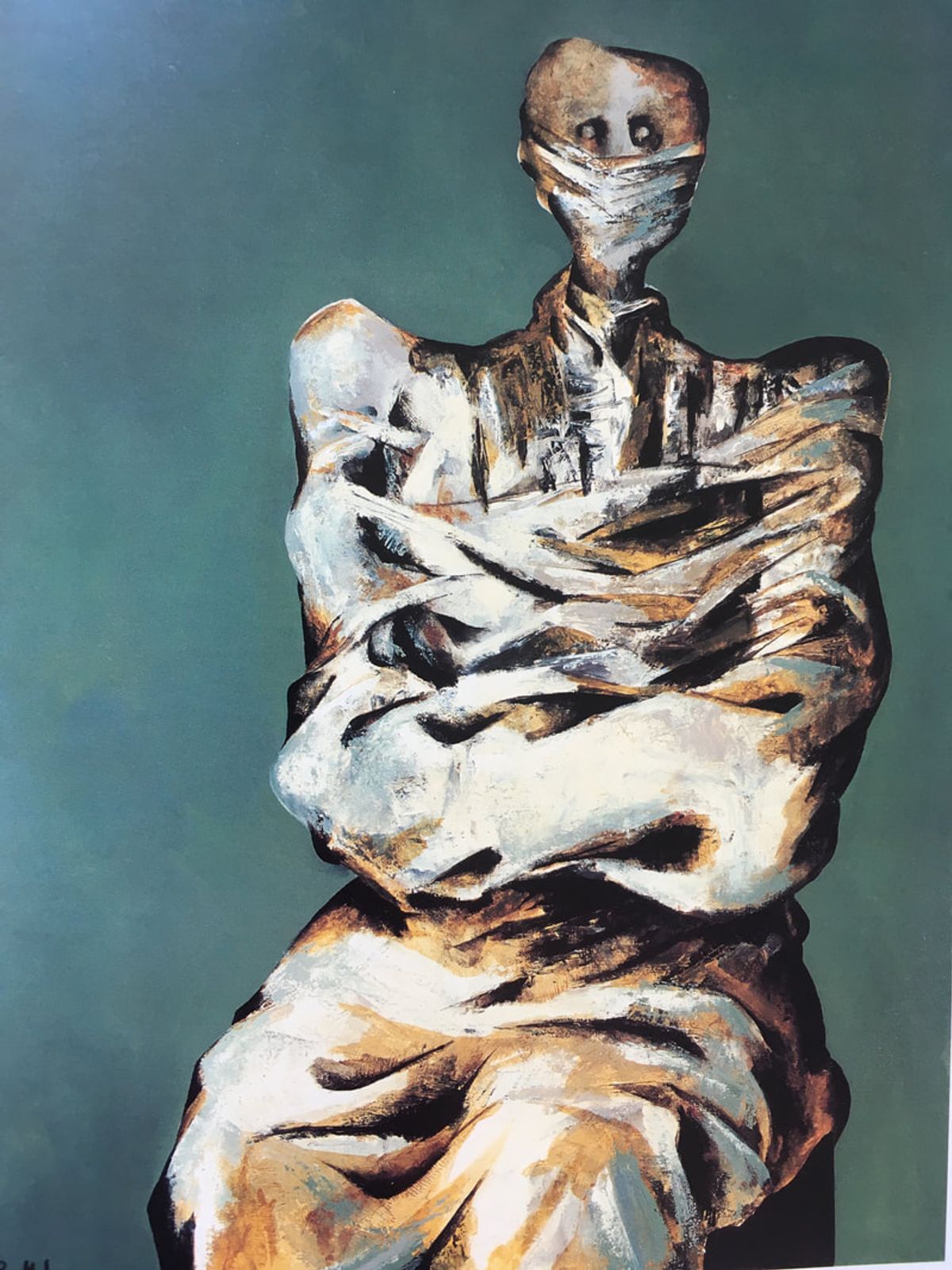 An untitled work by the Iranian painter Bahman Mohasses, part of the Tehran Museum of Contemporary Art's collection 