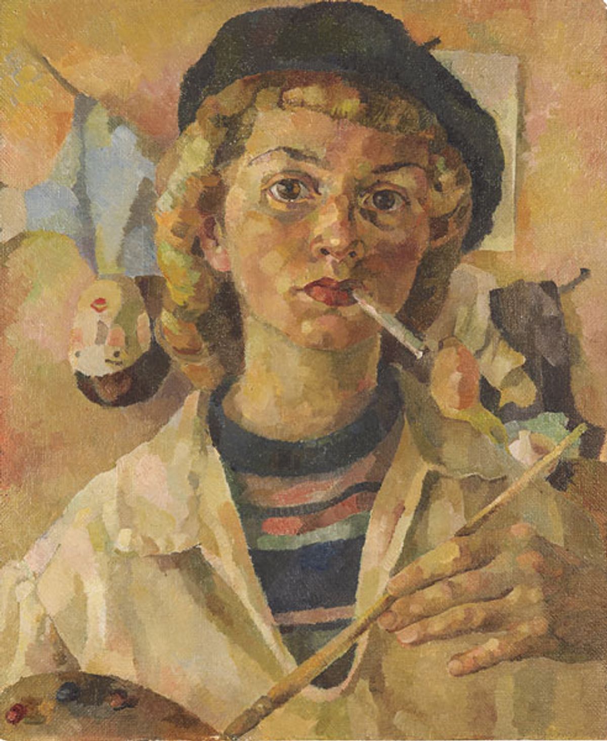 Ruth Baumgarte's Frühes Selbstbildnis (around 1947) © Kunststiftung Ruth Baumgarte, Photo: Ulrich Helweg