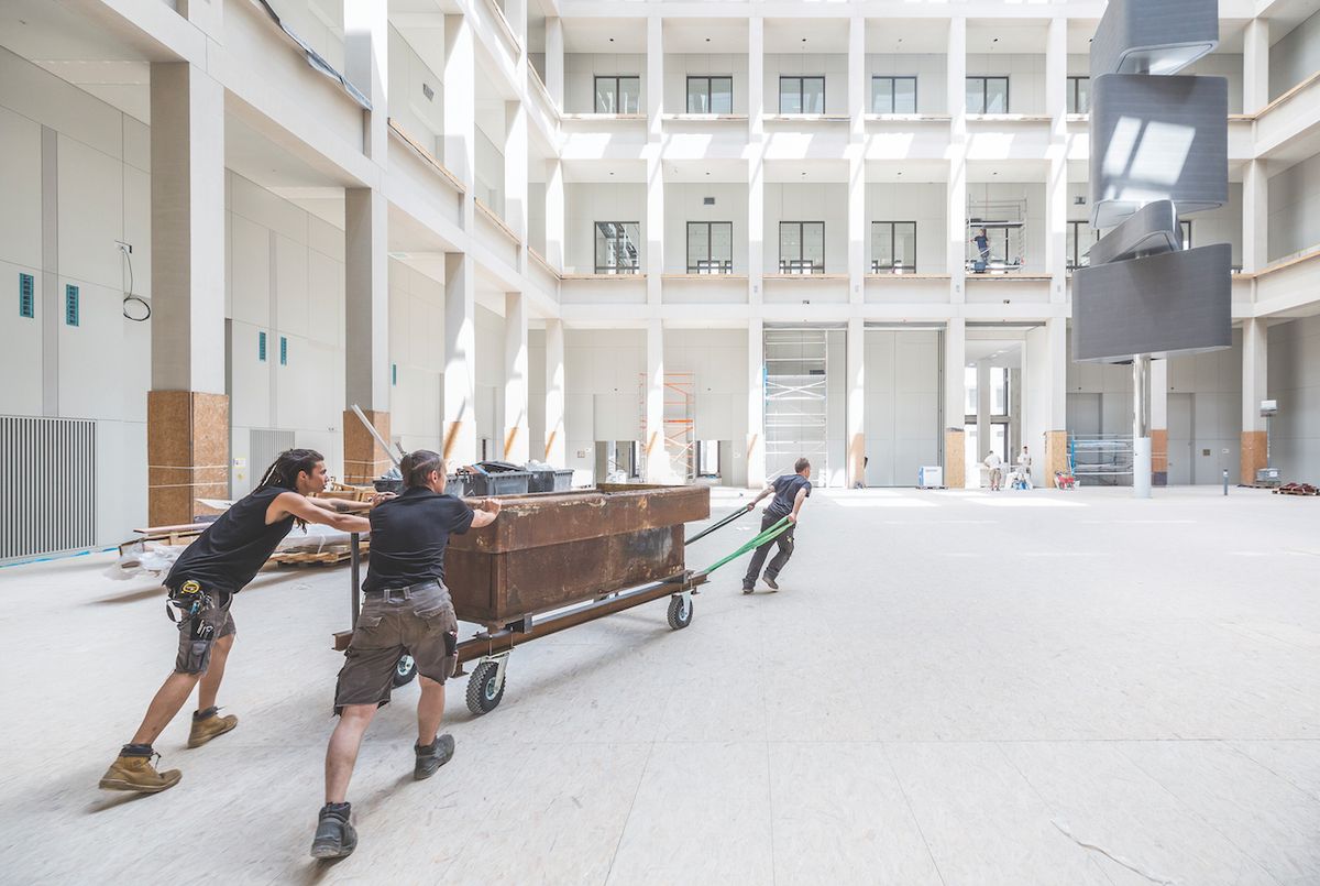 The idea for the Humboldt Forum was first mooted in 2002 and work on the €677m project, designed by Franco Stella, began in 2013 David von Becker