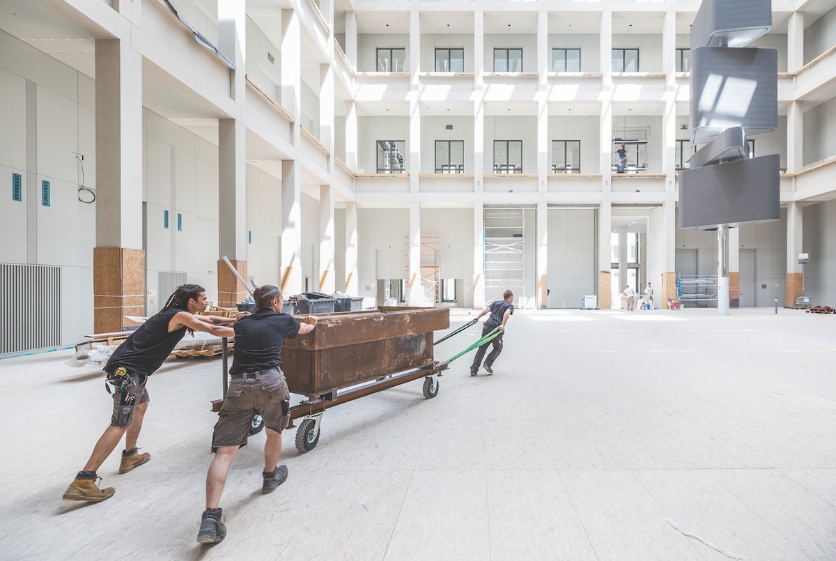 The idea for the Humboldt Forum was first mooted in 2002 and work on the €677m project, designed by Franco Stella, began in 2013 David von Becker