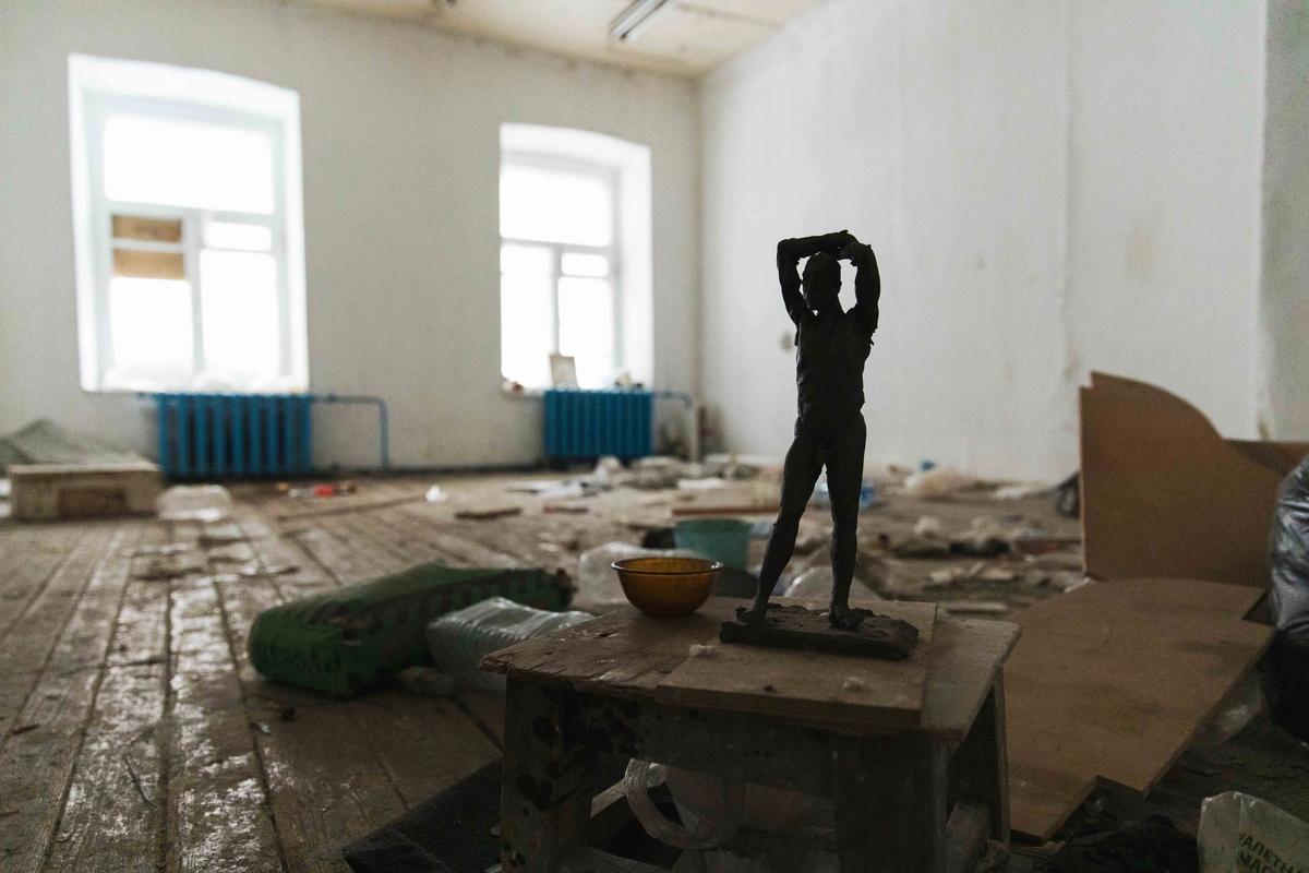 The crumbling studio in its current state Photo by Natasha Polskaya