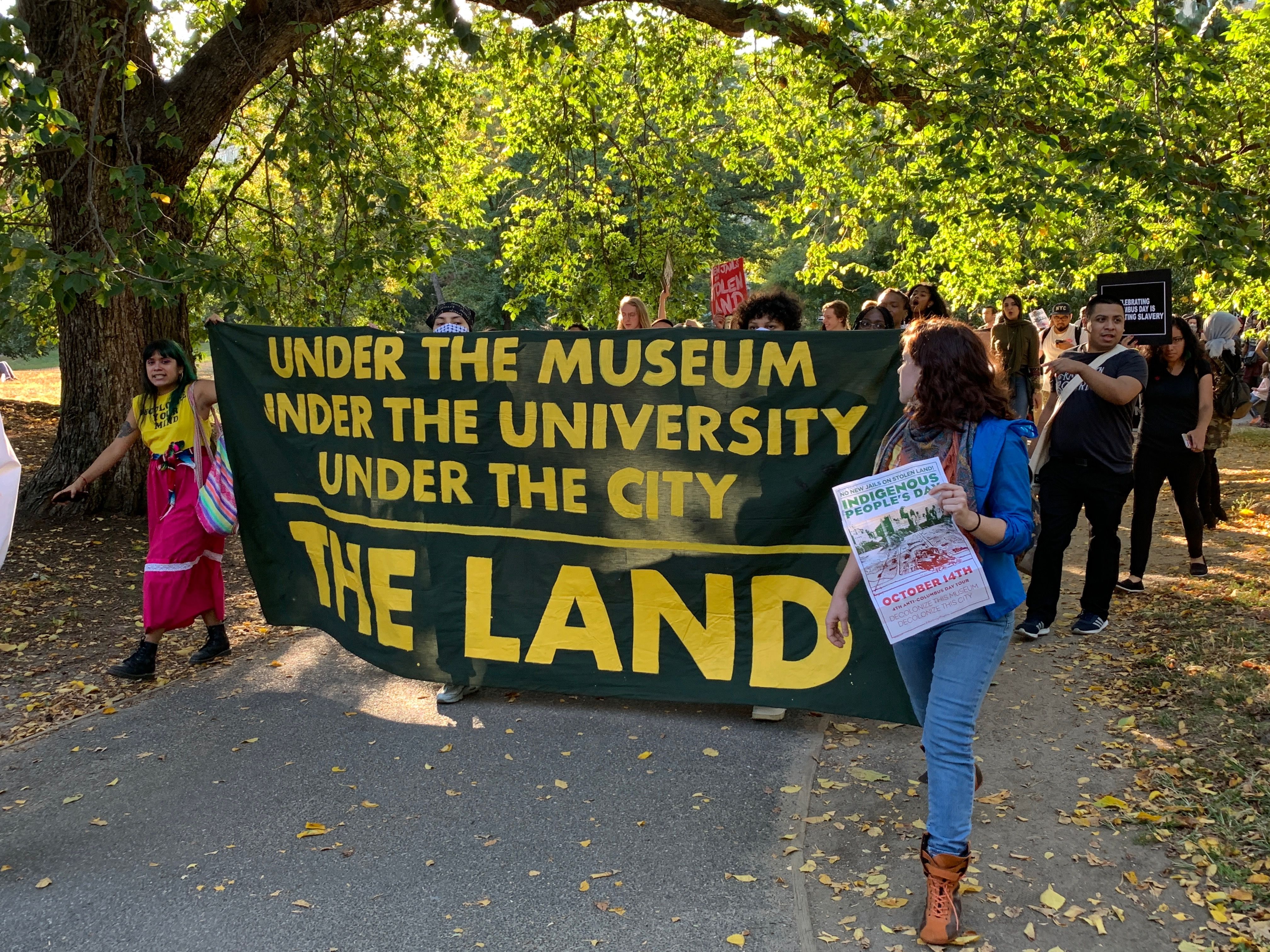 Decolonize This Place gathered a coalition of over 15 grassroots organisations to attend this year’s Anti-Columbus Day movement Photo: Zachary Small