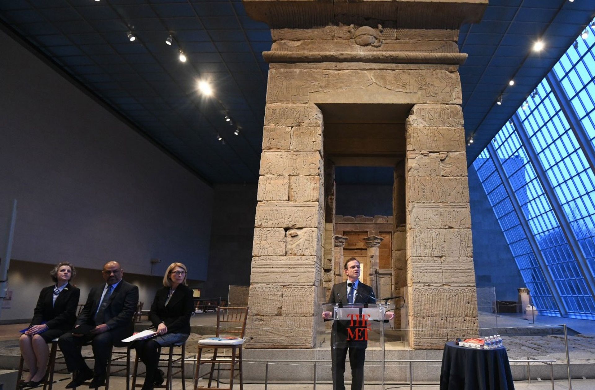 Daniel Weiss, the current president and chief executive officer of the Metropolitan Museum of Art, speaking at the launch of an emergency red list of cultural objects from Yemen Don Pollard