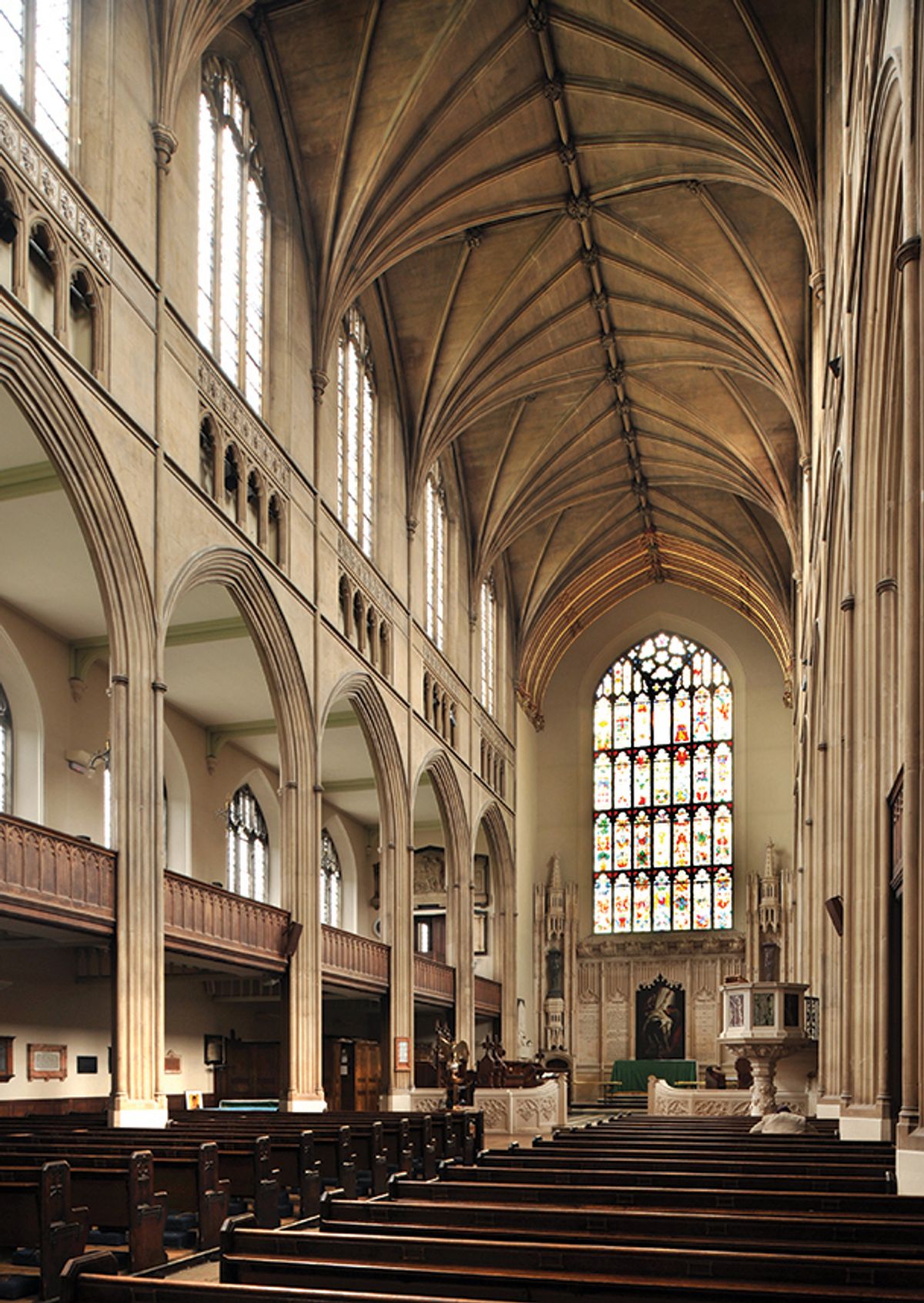 Interior of St Luke in Chelsea, London (1820-24), designed by James Savage