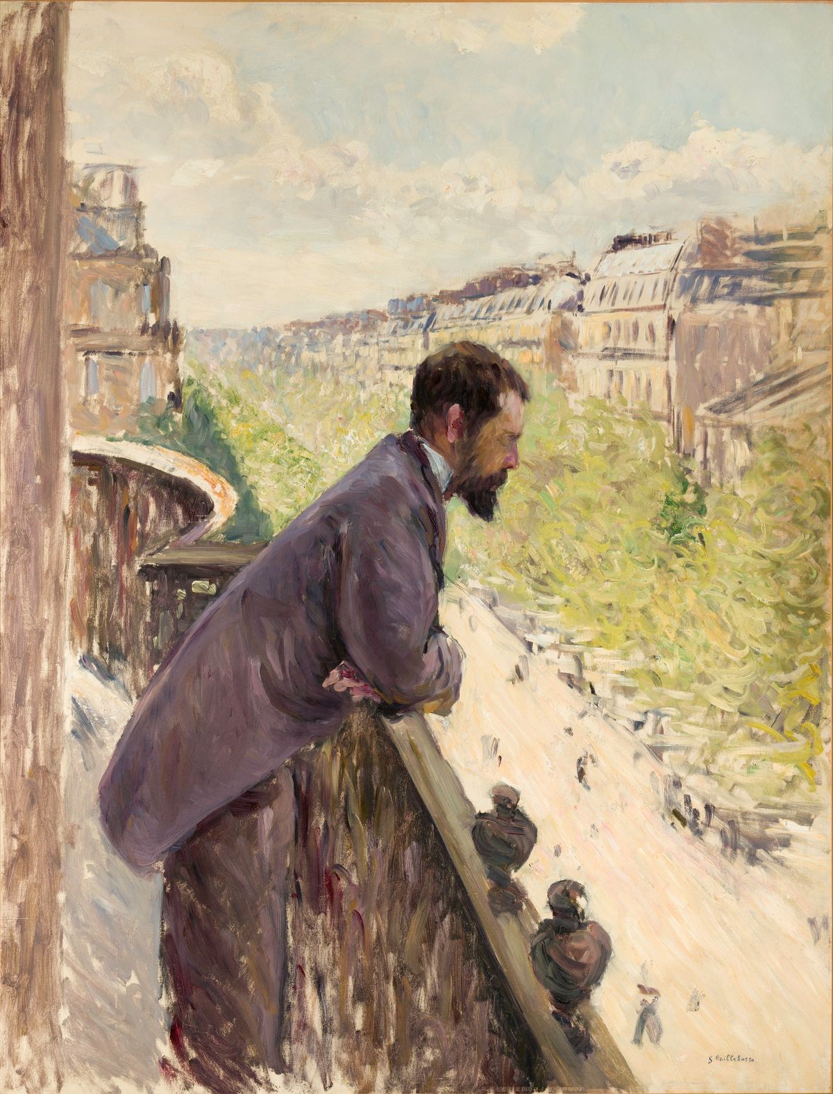 Gustave Caillebotte, Man on a Balcony, about 1880. Private collection, France Photo © Caroline Coyner Photography