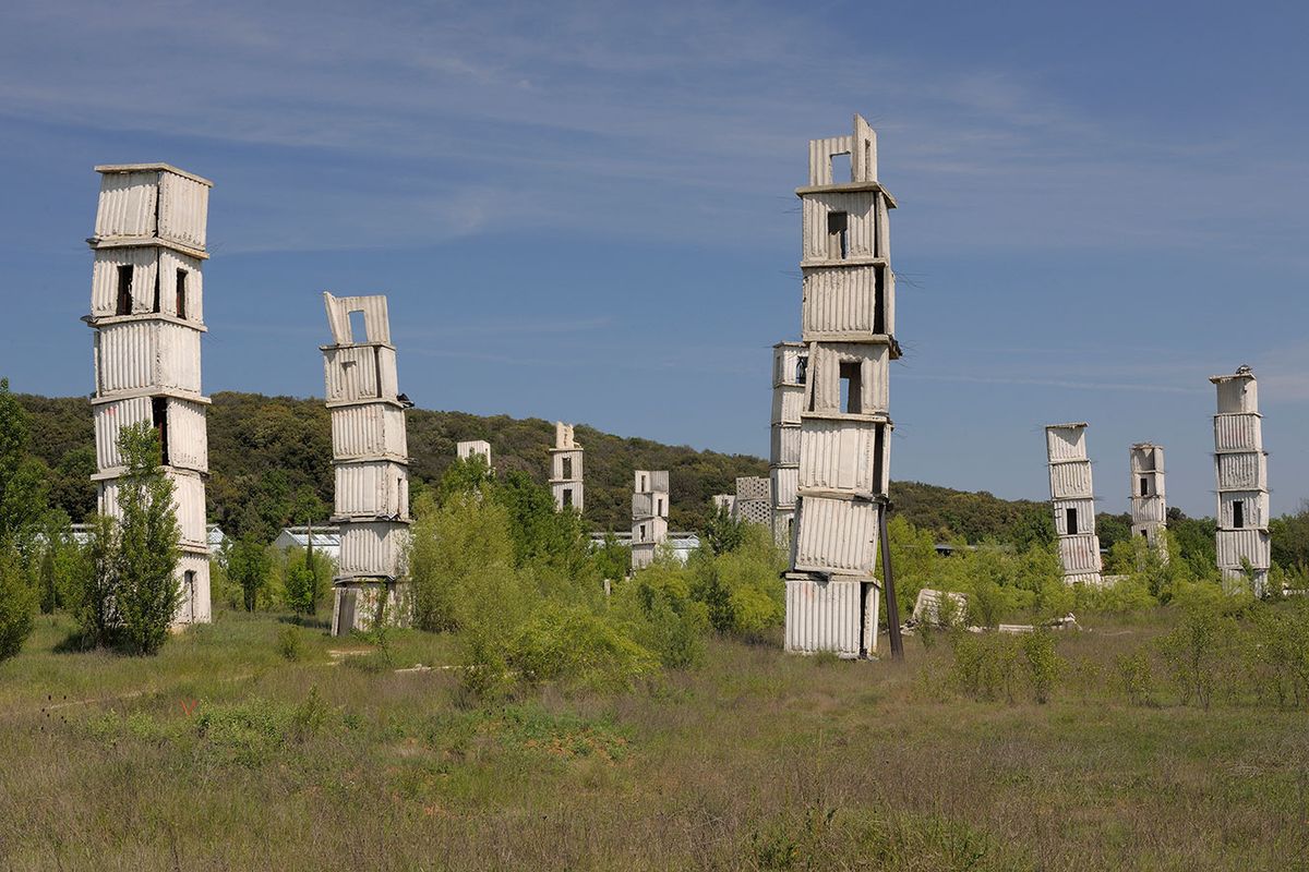Towers and tunnels pepper the huge site in Barjac, in the south of France, which Kiefer bought in 1992. The artist lived there until 2007, when he moved to a studio in Paris
Photo: Charles Duprat © the artist
