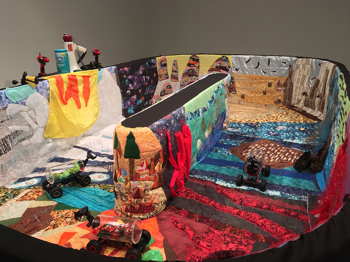 Snake Tube Adventure Racing (2019-20), an interactive performative installation by Jane Tardo, an MFA candidate at the University of New Orleans Jane Tardo