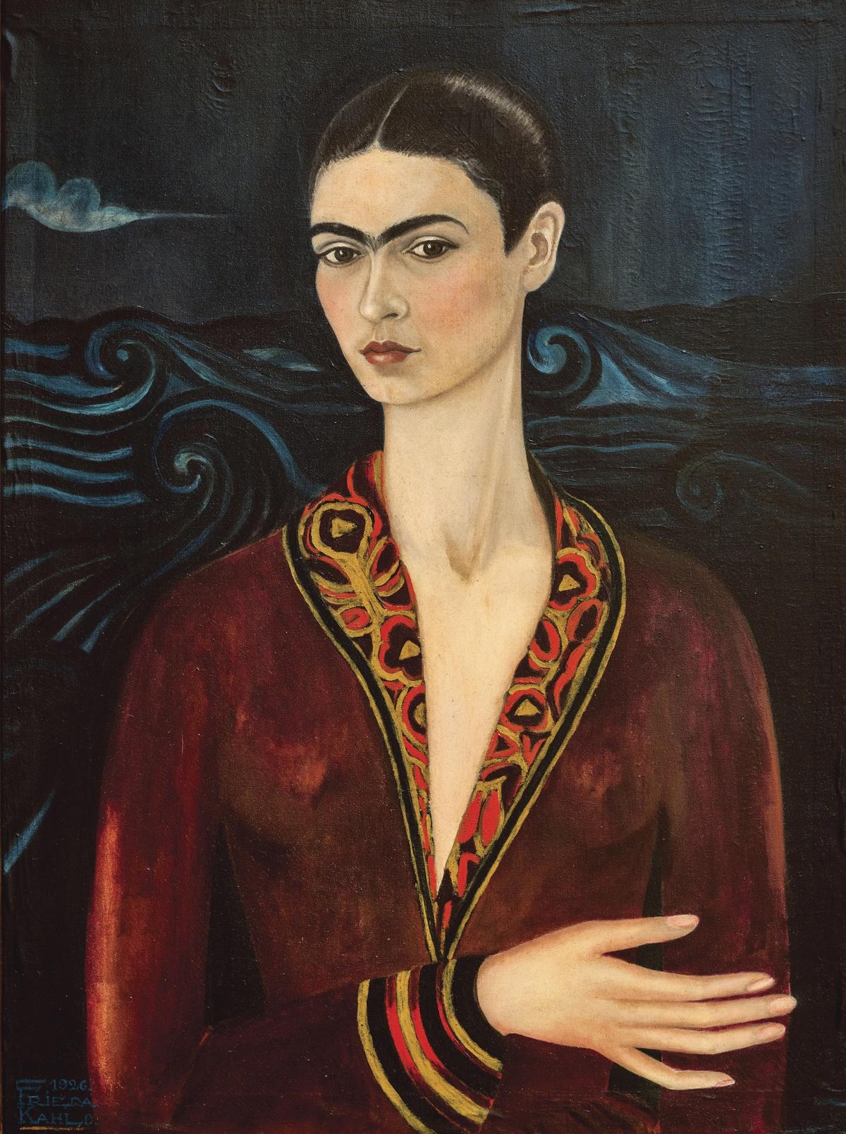 Frida Kahlo, Self-Portrait (With Velvet Dress), 1926
Private collection