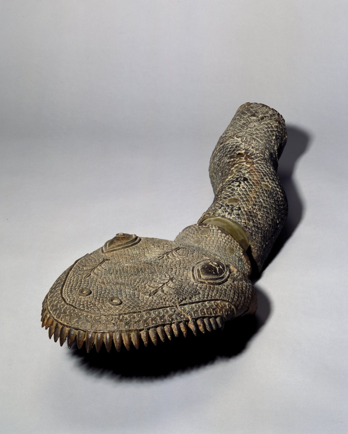 The Hamburg ethnological museum’s collection of Benin bronzes includes this snake sculpture (17th-18th century). Photo: © MARKK