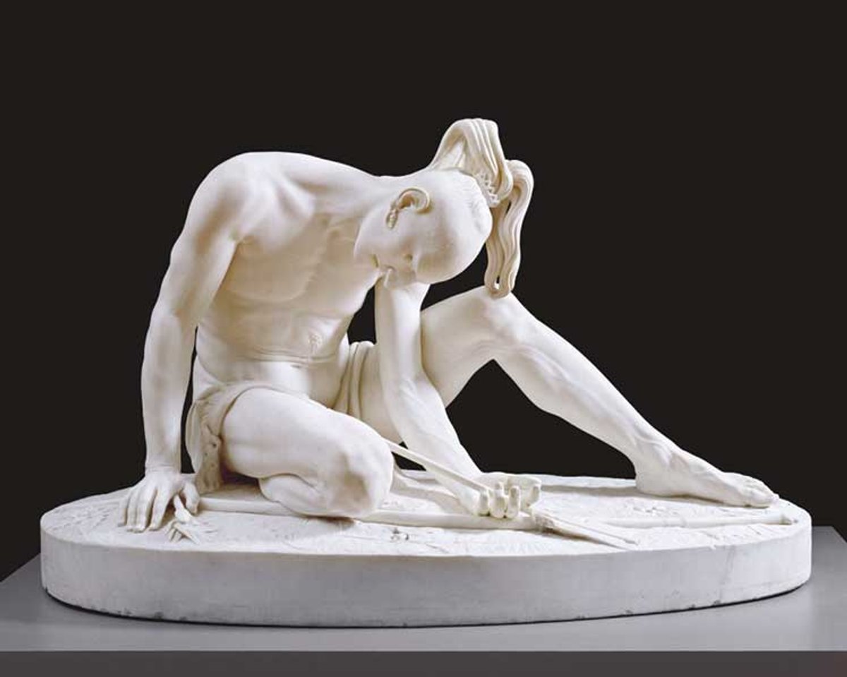 Peter Stephenson’s The Wounded Indian (around 1850) was for years believed to have been destroyed
Courtesy Chrysler Museum of Art