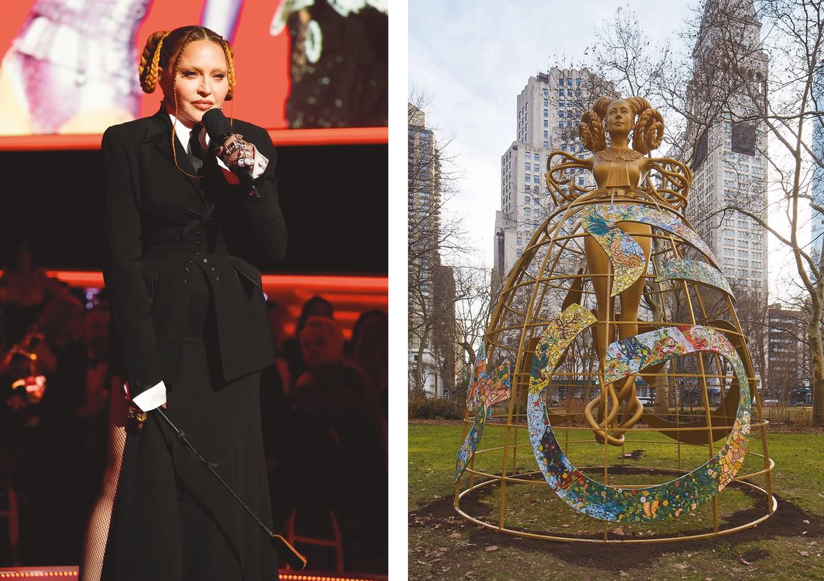 Don’t diss the hair: Shahzia Sikander’s Witness (2023), part of the artist’s commission Havah… to breathe, air, life in Madison Square Park, New York

Photo: Yasunori Matsui. Courtesy of artist and Madison Square Park Conservancy



