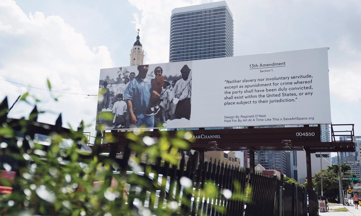 Miami artist billboard project puts justice in the spotlight Miami artist billboard project puts justice in the spotlight