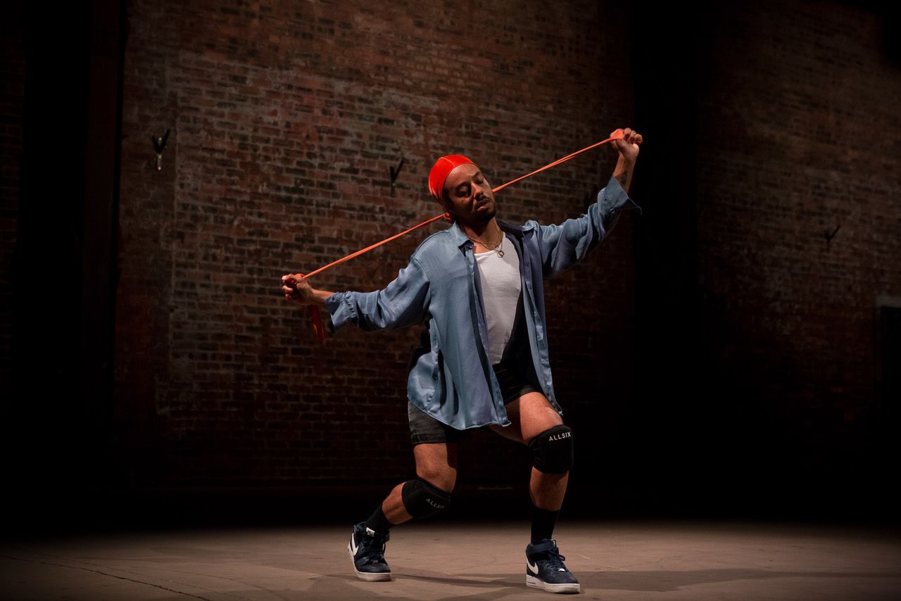 Paul Maheke, Taboo Durag (2021) Courtesy the Roberts Institute of Art, Glasgow International and the artist   Photo: Eoin Carey