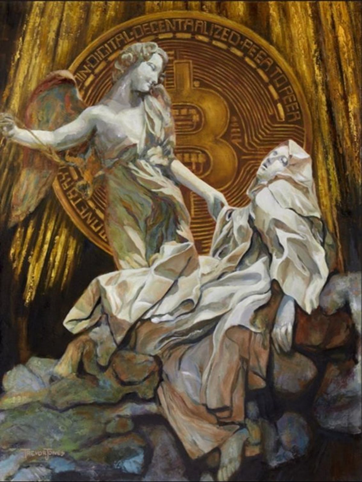 Editions of The Bitcoin Angel by Trevor Jones are among the NFTs users on Nifty Gateway have claimed have been stolen by hackers