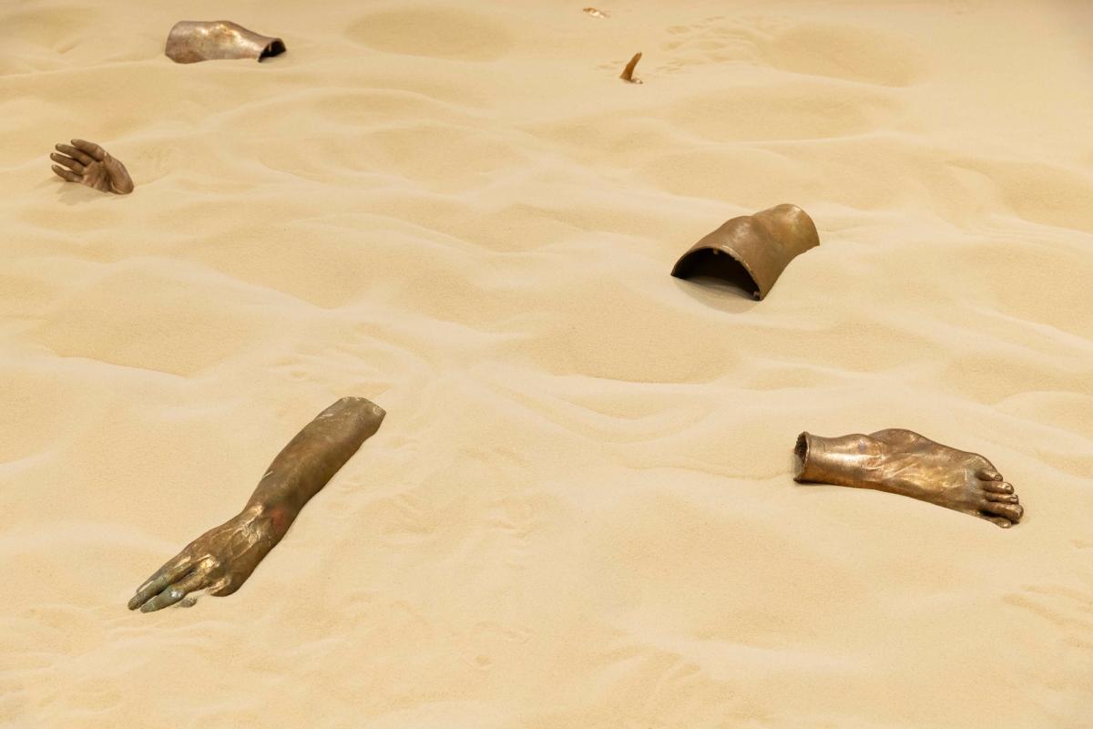 Out on a limb: a detail of Diamond Stingily’s installation Sand, at Greene Naftali Gallery Photo: Zeshan Ahmed; Courtesy of Greene Naftali.
