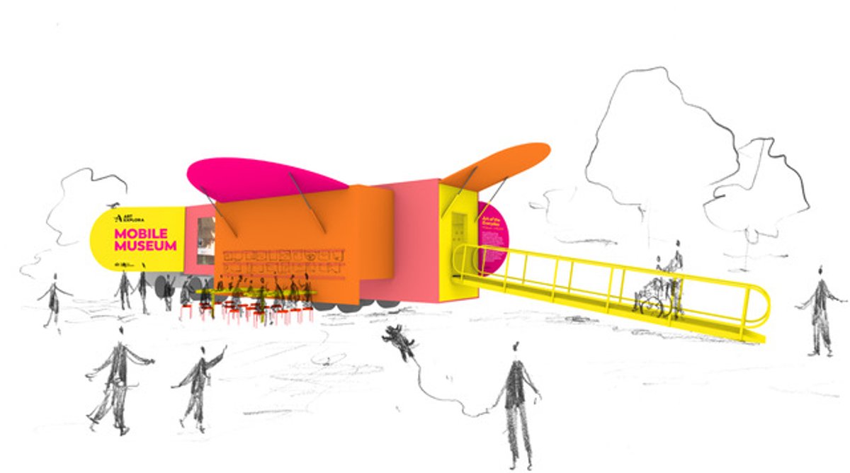 The truck design for the UK's new mobile museum
Image courtesy of Ab Rogers Design