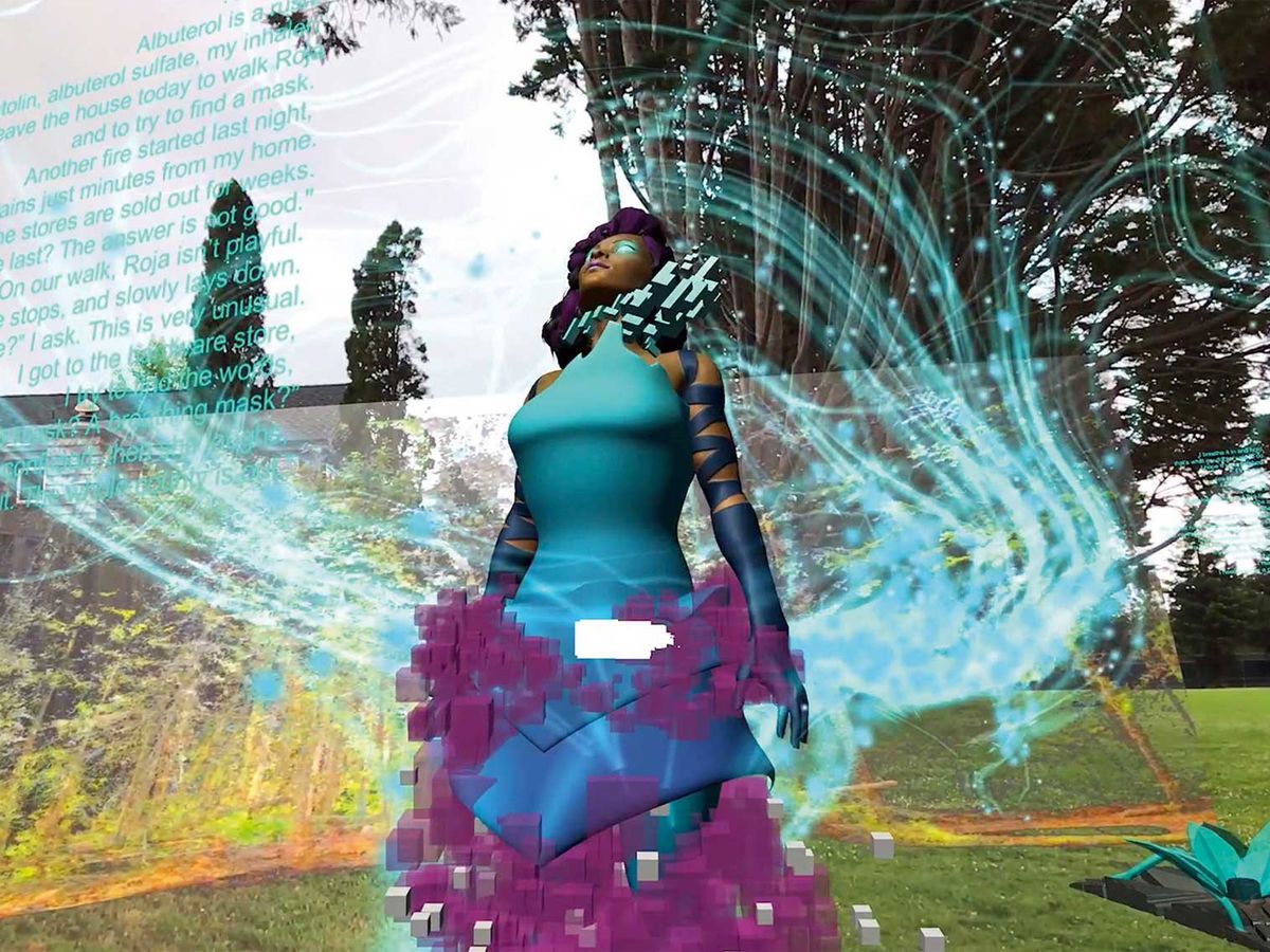 Digital Capture: Southern California and the Pixel-Based Image World, at the University of California, Riverside, explores digital imaging since 1962, including Sin Sol (2020), micha cárdenas’s augmented reality game © 2020 micha cárdenas