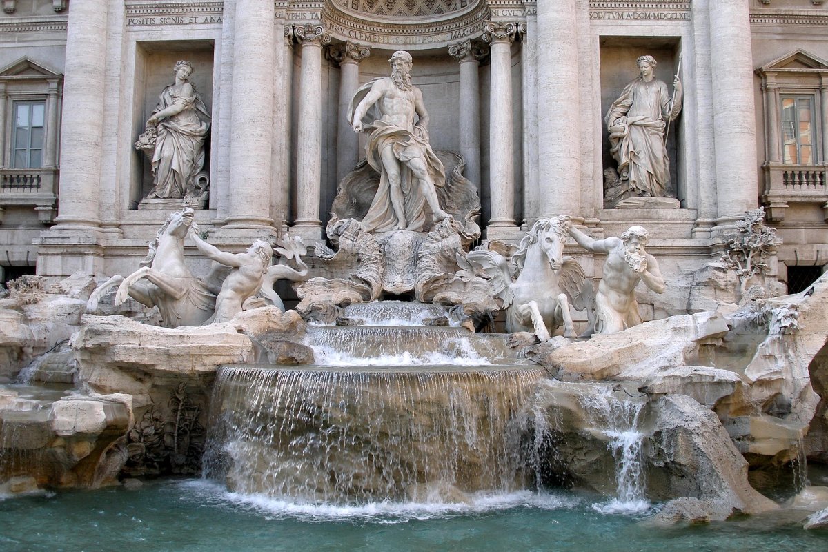 Rome's Trevi fountain was completed in 1762
Photo: Vyacheslav Argenberg via Wikimedia Commons