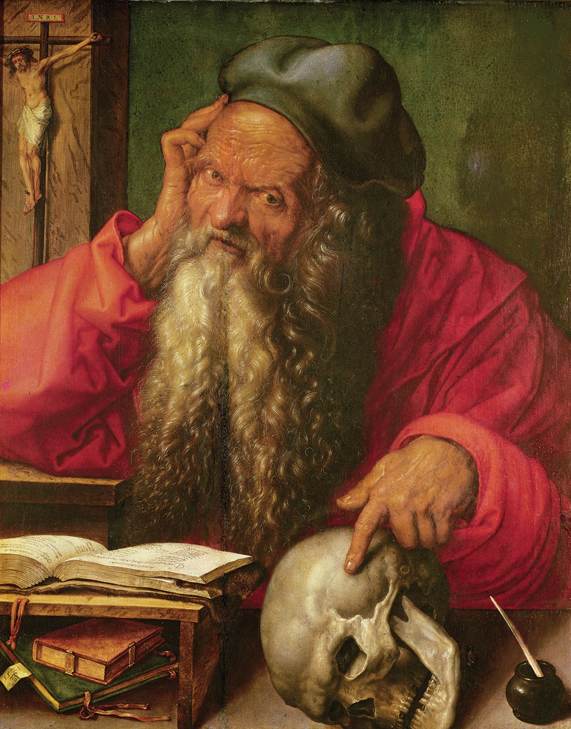 Albrecht Dürer's St Jerome (1521), on loan from Lisbon’s Museu Nacional de Arte Antiga, was based on a drawing of an elderly man Dürer encountered on his travels Photo: © Selva/Bridgeman Images