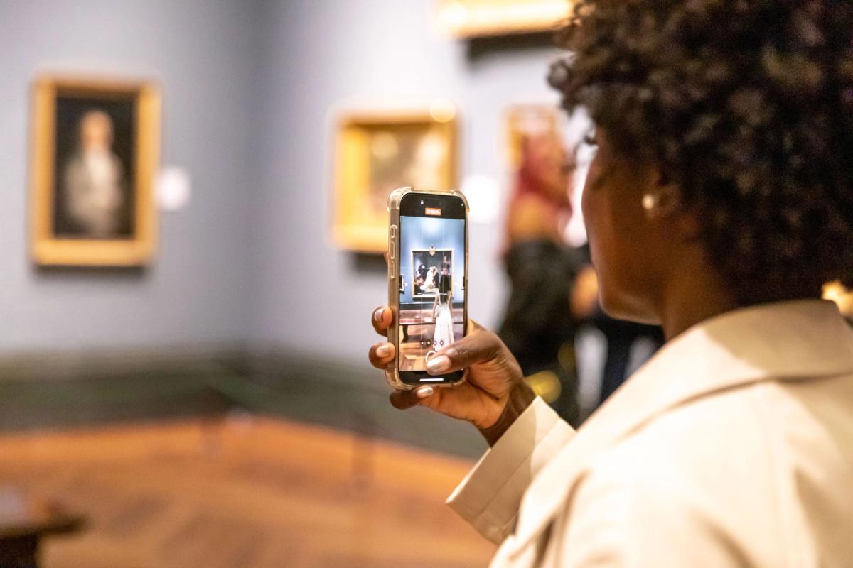 The launch of the 200 Creators programme last year. The National Gallery is now looking for new talent to share its content 