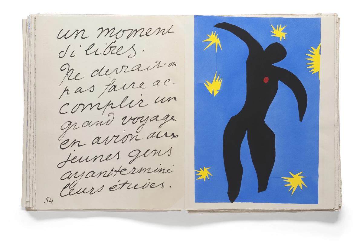 Henri Matisse's Icarus (from his book Jazz) (1947). Matisse is one of many artists influenced by Ovid’s Metamorphoses and is included in the book Metamorphoses: Ovid and the Arts Museum Voorlinden Wassenaar