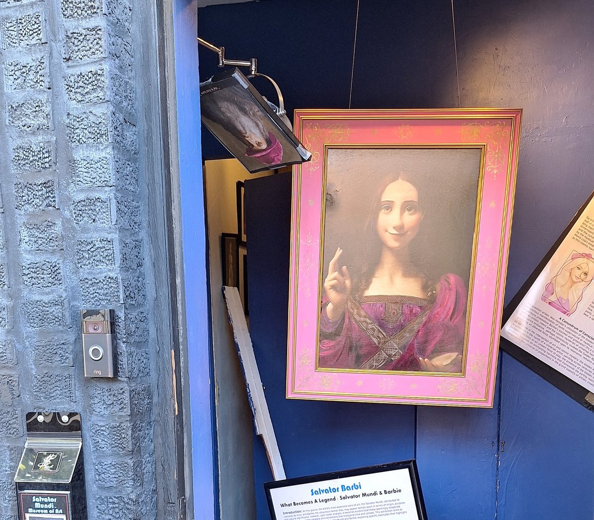 The Salvator Mundi Museum of Art in Brooklyn following a break-in on 17 August Courtesy the Salvator Mundi Museum of Art