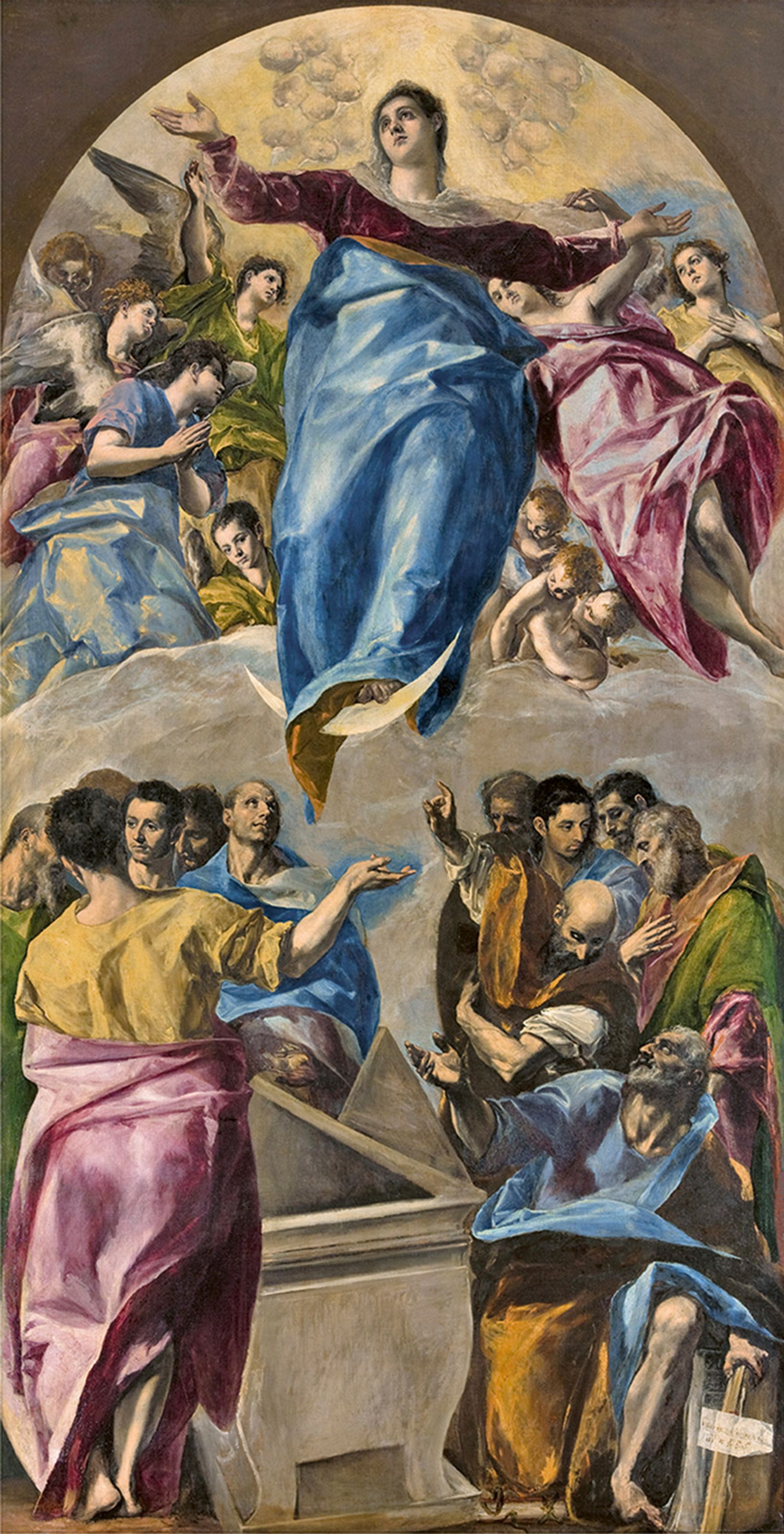 El Greco’s The Assumption of the Virgin (1577–79) was commissioned for the high altar of the church of Santo Domingo el Antiguo Photo © Art Institute of Chicago