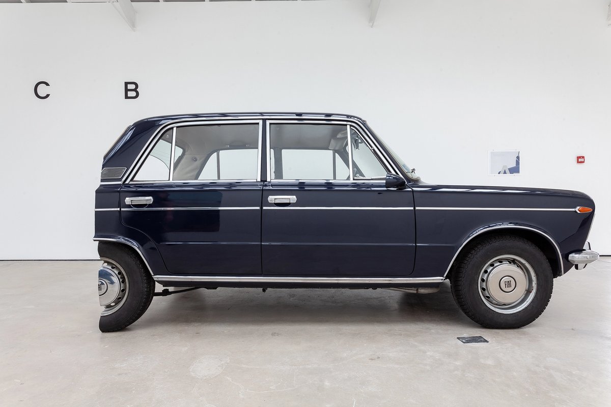 Simon Starling's Fiat 125 Special, 1968 / Cutaway View (Front Section, 2019) Courtesy of the artist and the Modern Institute/Toby Webster Ltd, Glasgow. Photo: Patrick Jameson