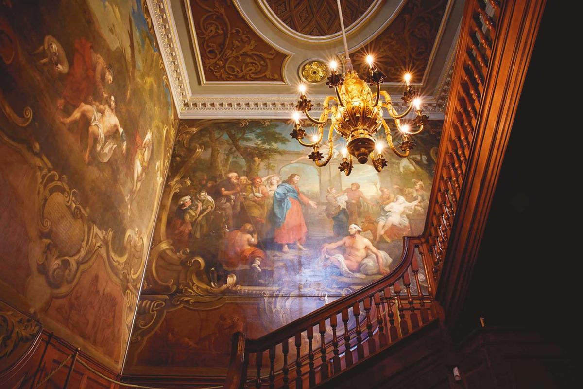 The vast works at St Bartholomew’s Hospital by William Hogarth, The Good Samaritan (left) and The Pool of Bethesda (right), will be restored and go on public display. The artist, who was born near the hospital, created the works for free after he discovered that an Italian artist had been commissioned to produce paintings for the building
Photo: © Matthew Andrews