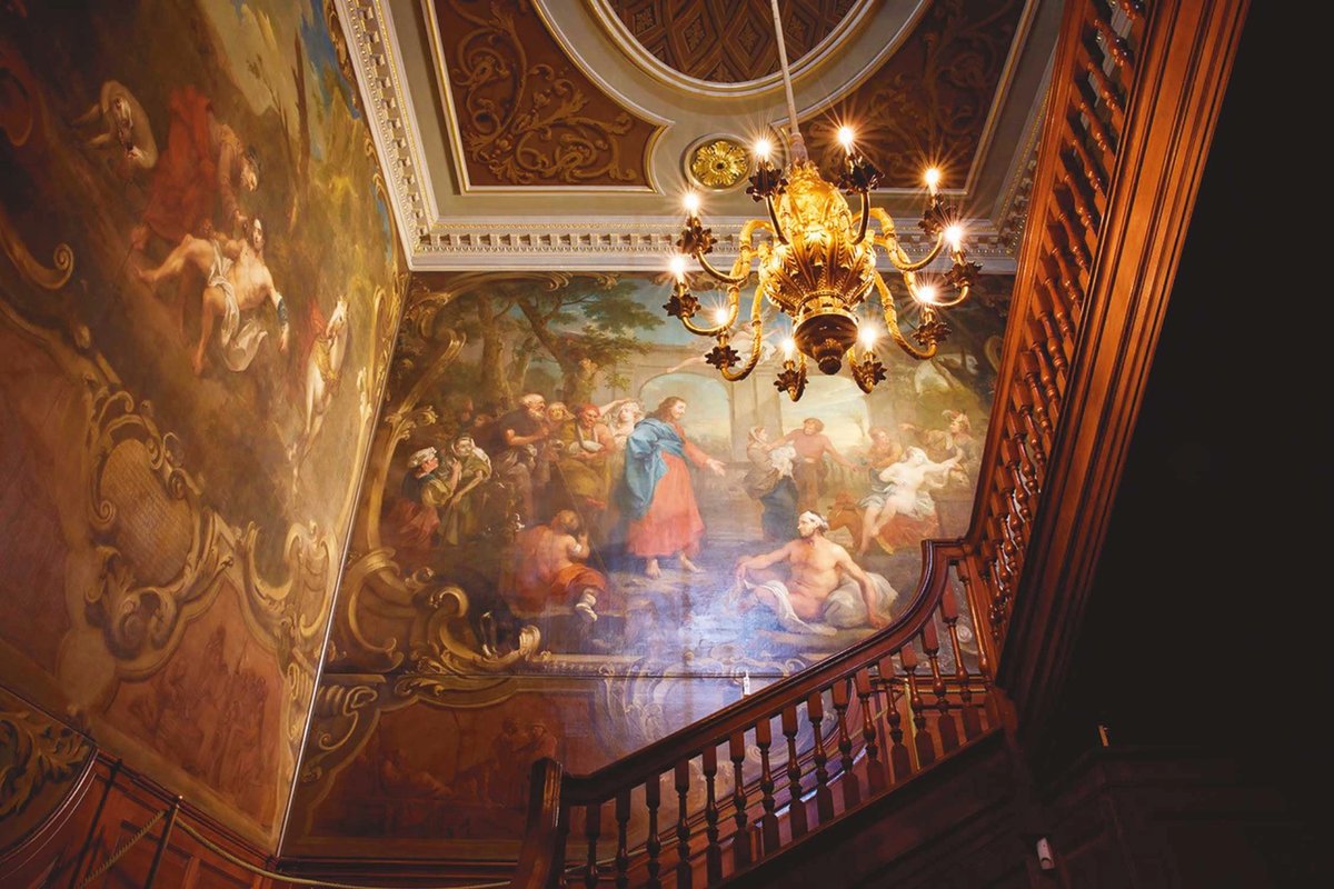 The vast works at St Bartholomew’s Hospital by William Hogarth, The Good Samaritan (left) and The Pool of Bethesda (right), will be restored and go on public display. The artist, who was born near the hospital, created the works for free after he discovered that an Italian artist had been commissioned to produce paintings for the building
Photo: © Matthew Andrews