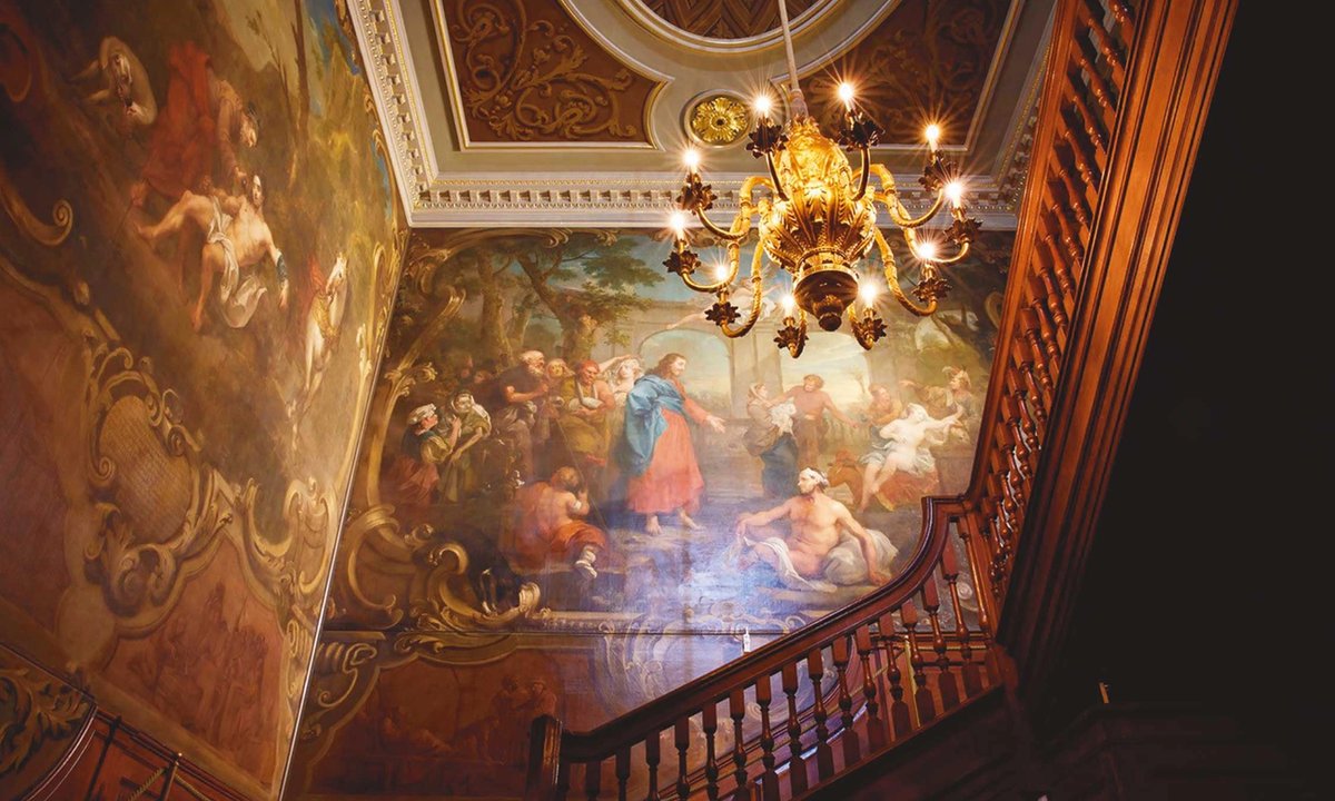 hidden in a 900-year-old London hospital are painter’s huge canvases hidden in a 900-year-old London hospital are painter’s huge canvases