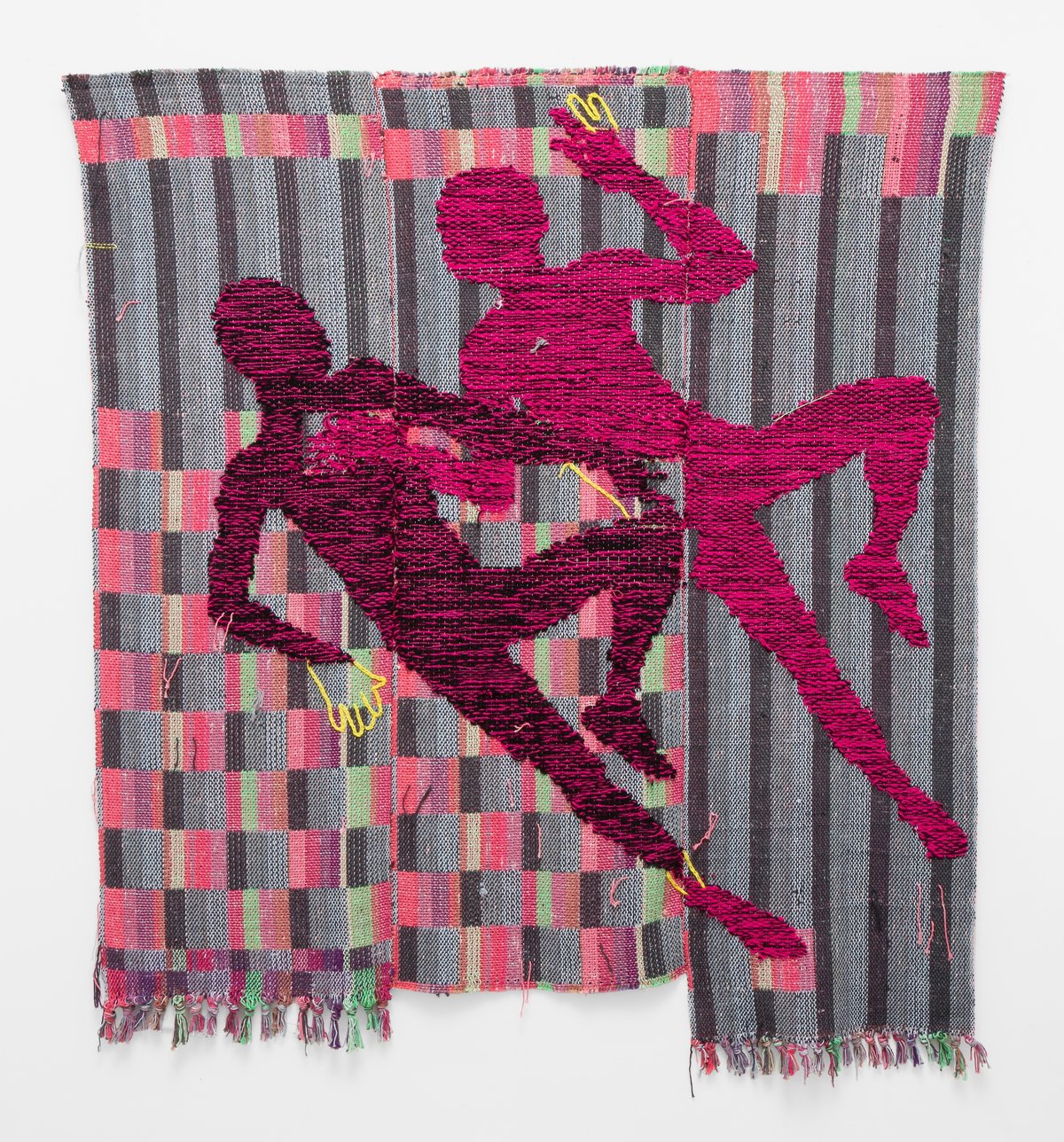 Diedrick Brackens, nuclear lovers, 2020 Courtesy of the artist, Jack Shainman Gallery, New York, and Various Small Fires Los Angeles / Texas / Seoul