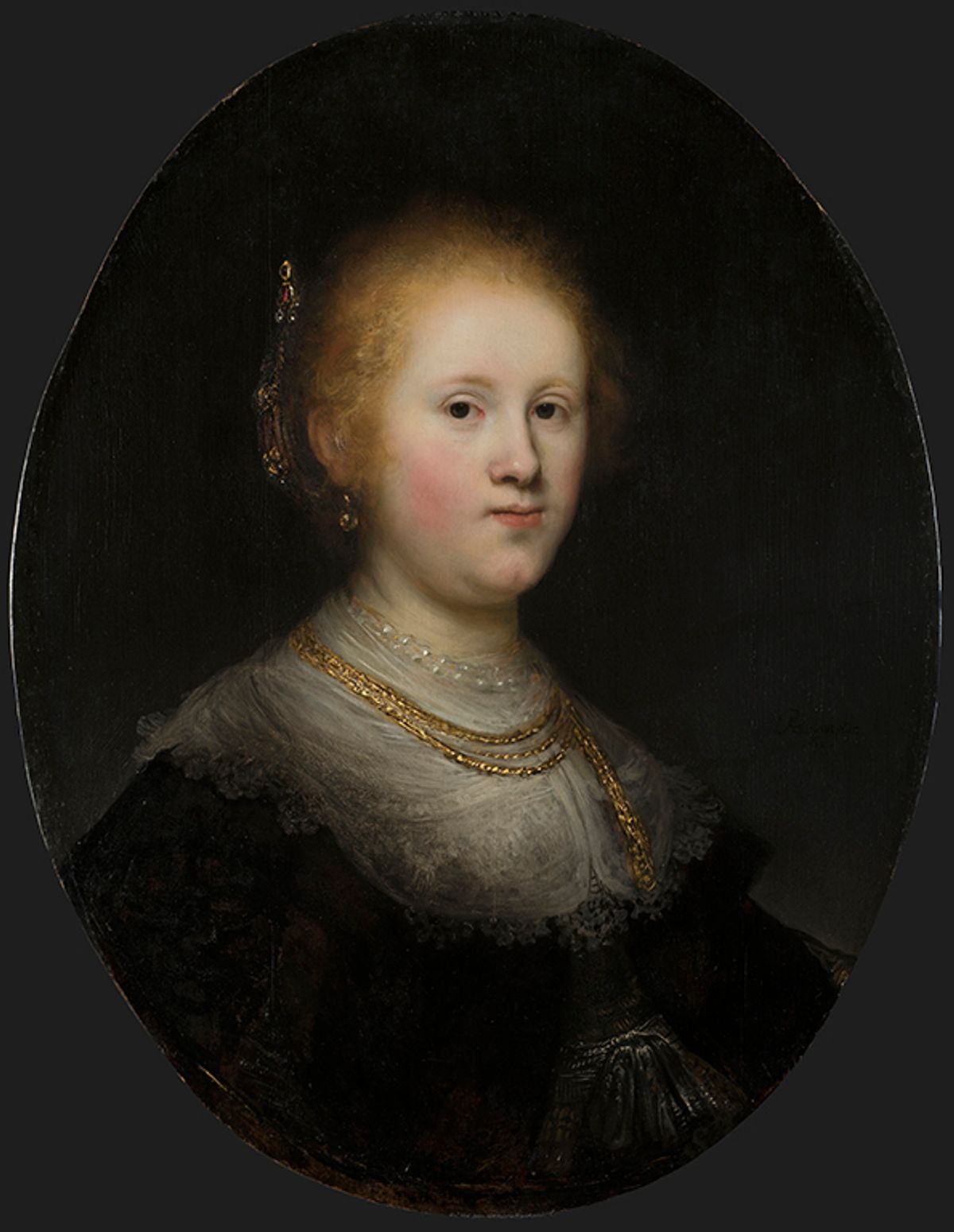 Rembrandt's Portrait of a Young Woman (1632) has gone on view at the Allentown Art Museum Courtesy of the Allentown Art Museum