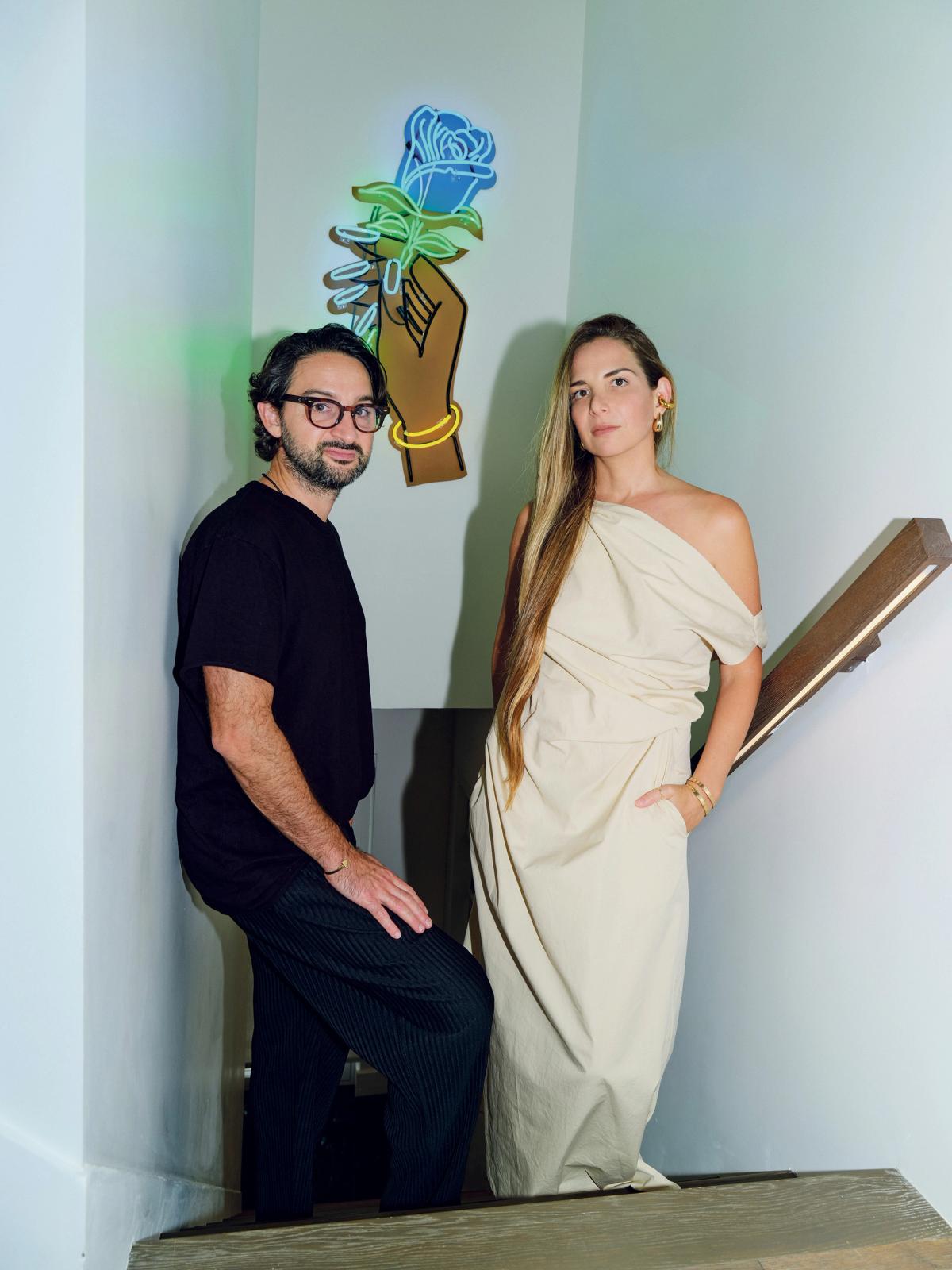 Jack and Tara Benmeleh's collection includes work by Donna Huanca, David Shrigley and a neon by Awol Erizku (pictured) Theodora Richter
