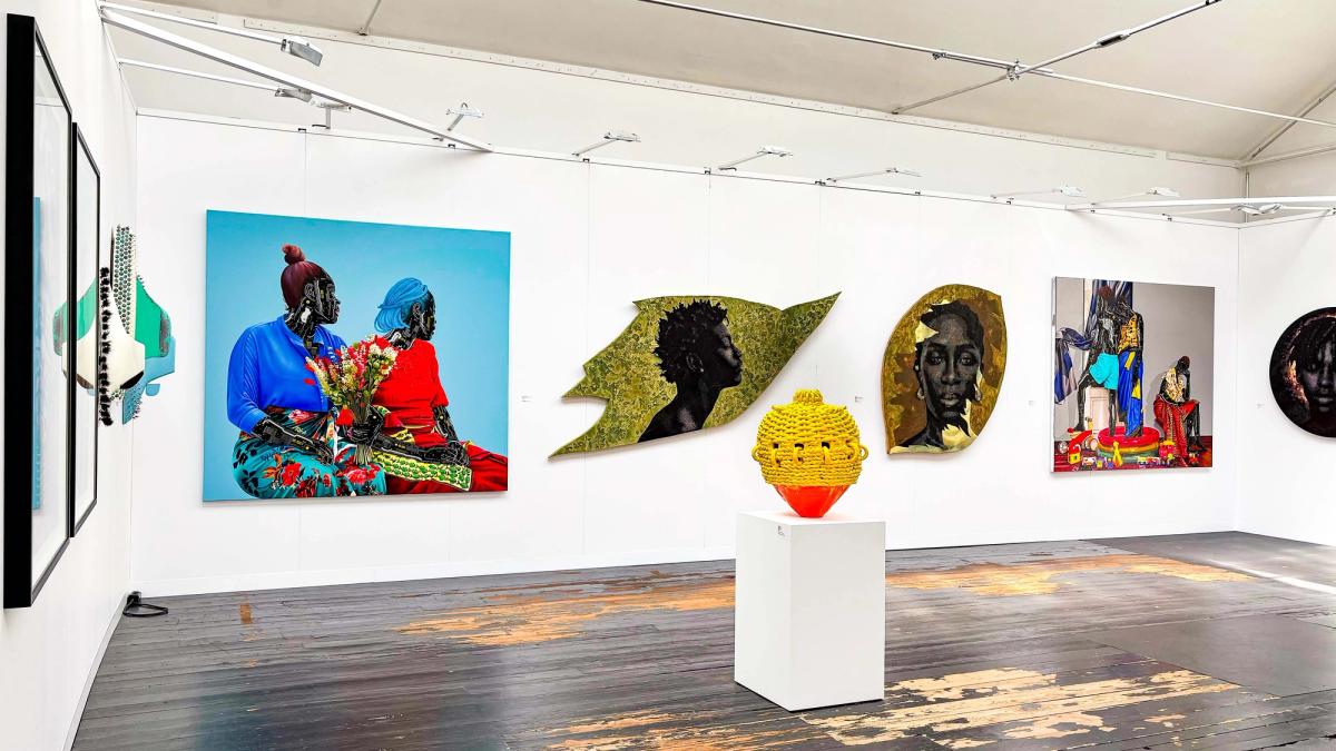 The London-based October Gallery is showing works by seven artists at Africa Basel Courtesy of October Gallery