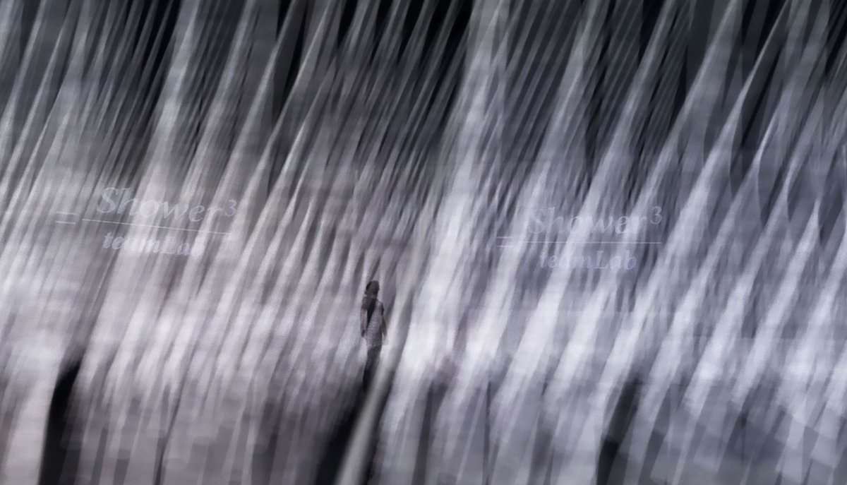 An image of how Shower³ by  teamLab will look