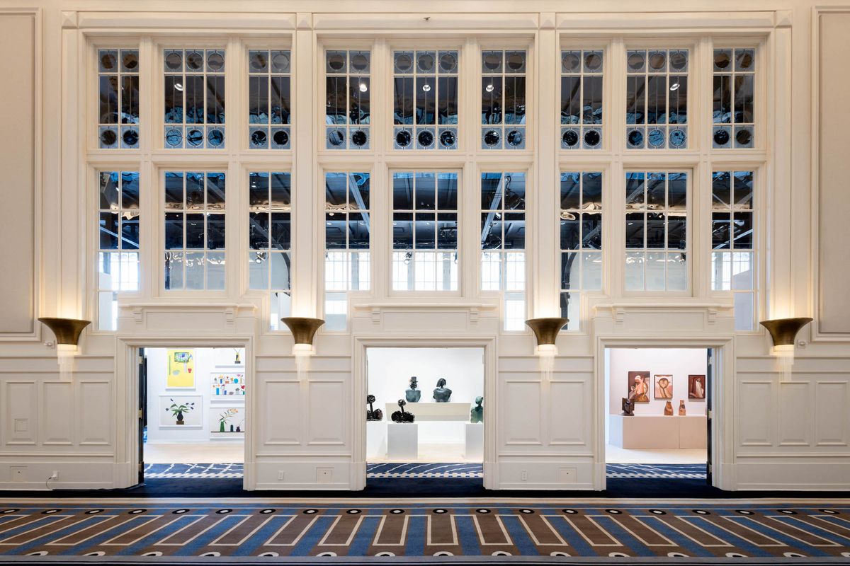 Installation view of the 2023 edition of Independent 20th Century, Casa Cipriani South Street at the Battery Maritime Building in New York Courtesy Independent New York