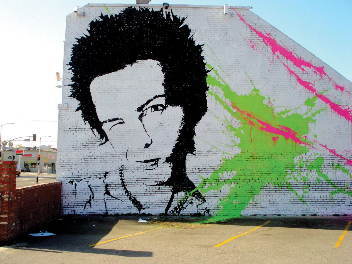 In 2013, a California court ruled that street artist Mr Brainwash's mural, based on photographer Dennis Morris' 1977 picture of Sid Vicious, was not protested by fair use Photo: Lord Jim/Flickr