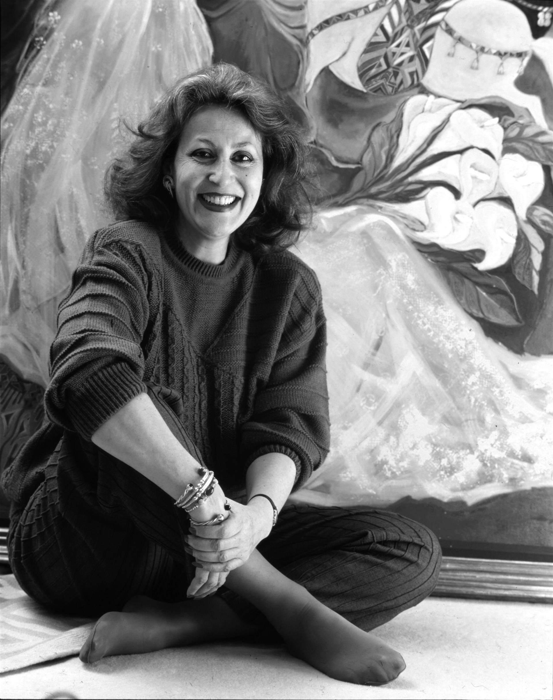 Laila Shawa in 1990 © Heini Schneebeli. Courtesy of October Gallery