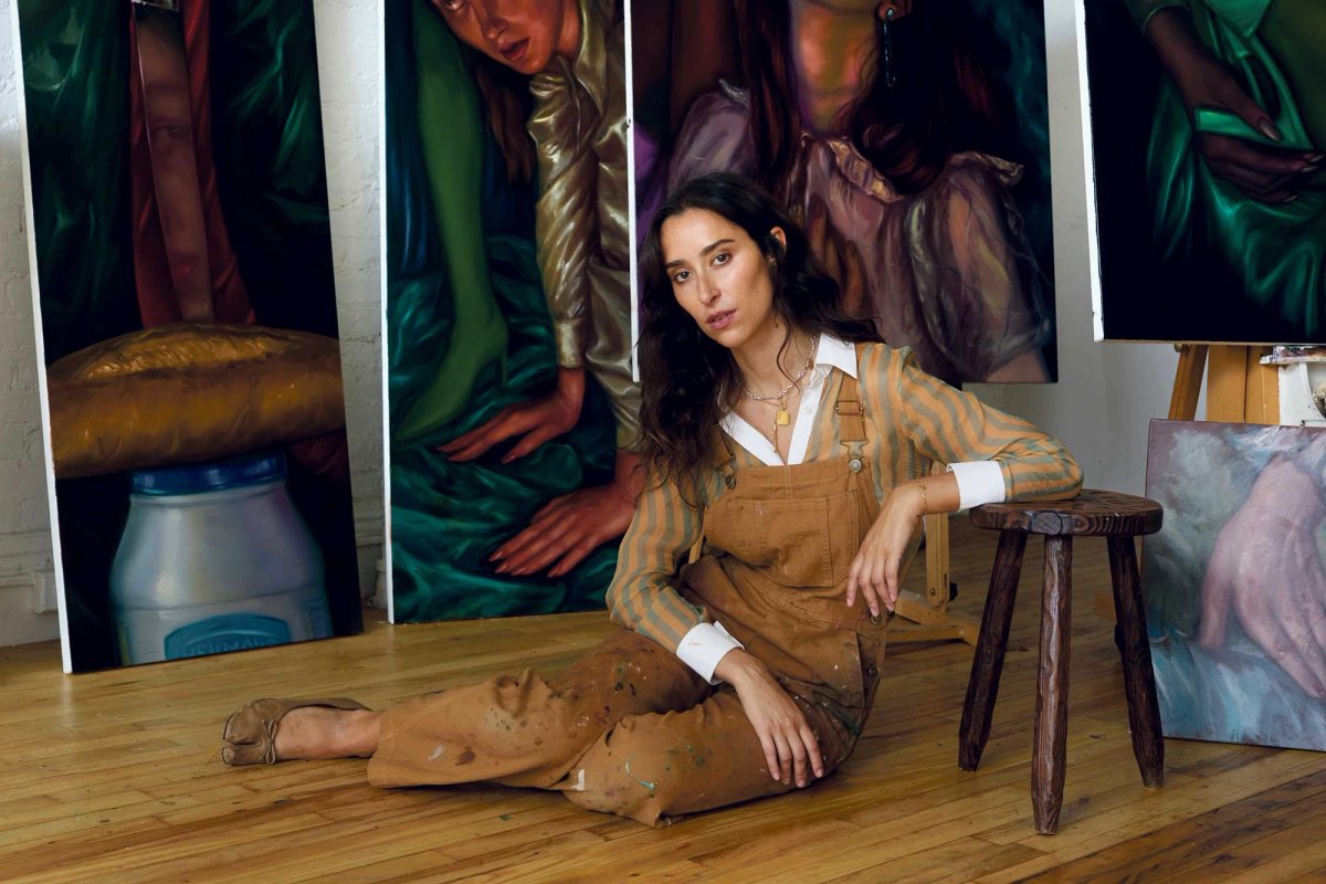 Chloe Wise’s show involves a huge team, which is a departure from her usual, solitary life: “As a painter, I paint people—but I’m alone all day. As a director and collaborator, I don’t let anybody just do their job,” she admits Photo: Alyona Kuzmina