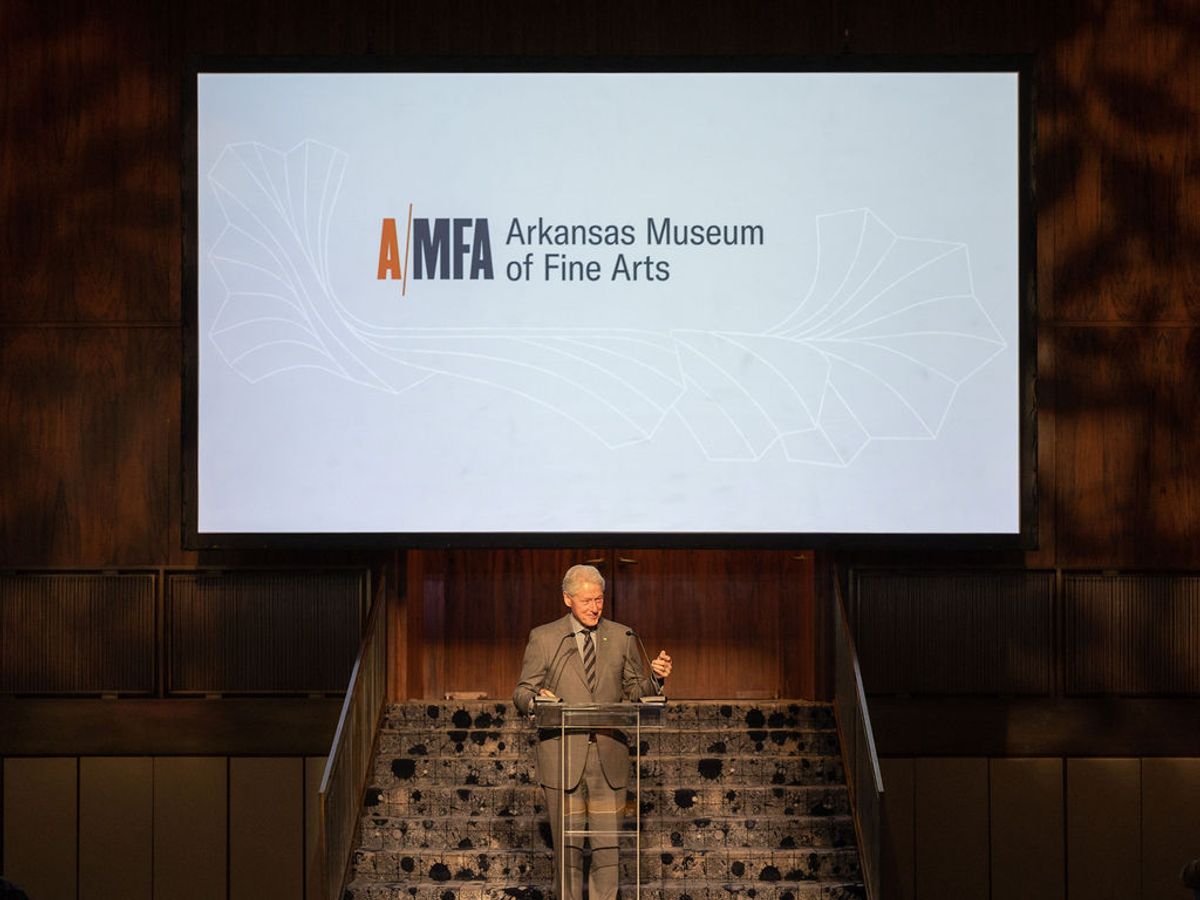 Former US president Bill Clinton at the Arkansas Museum of Fine Arts luncheon at the Seagram Building in New York on 18 October 2022. Photo: Luis Zepeda.