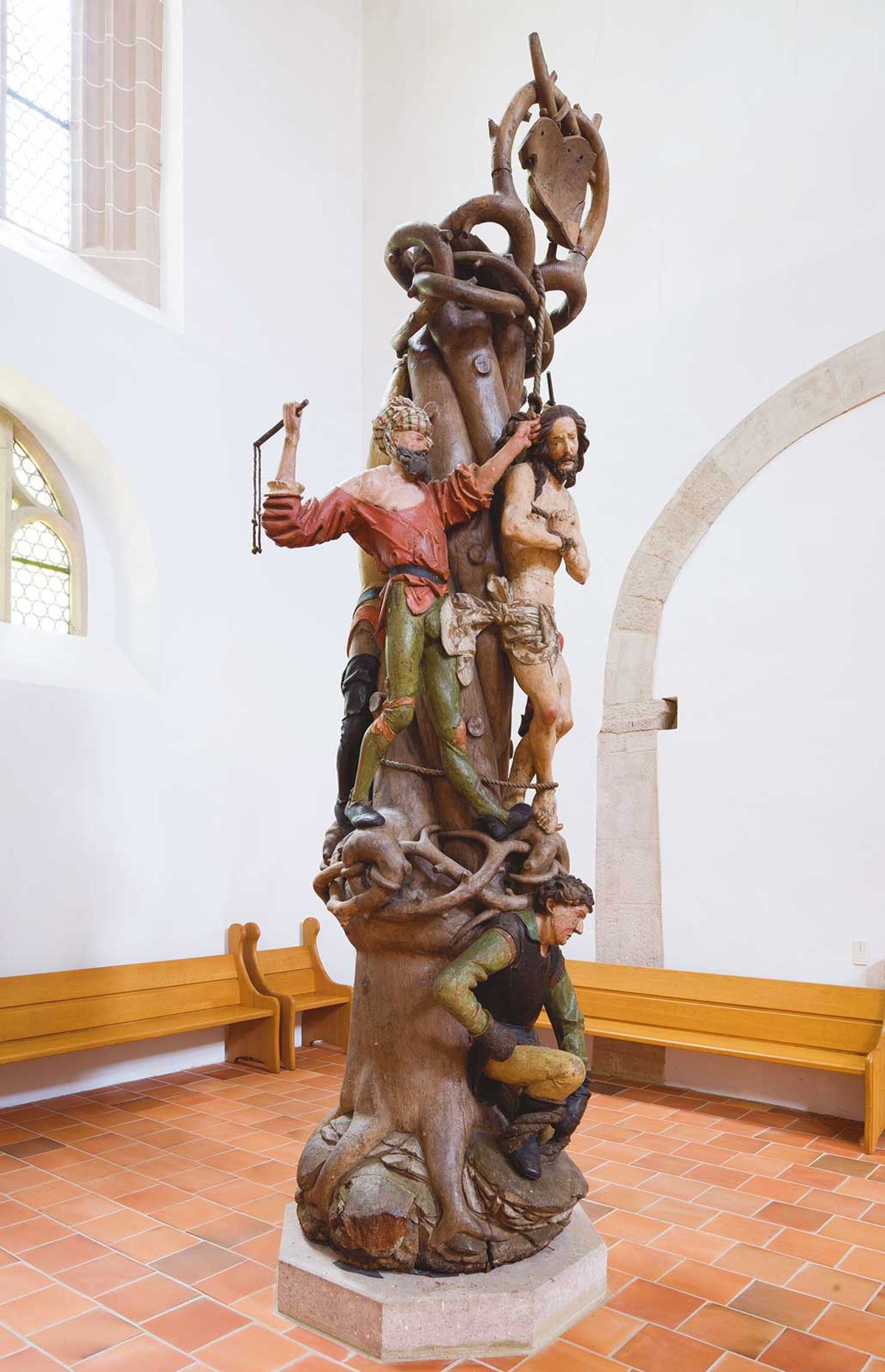 ‘Whipping Post’, polychromed oak carving (1510-22), attributed to ‘Meister H. W.’ and located in the Schlosskirche in the German city of Chemnitz

Photo: Florian Monheim/Bildarchiv Monheim


