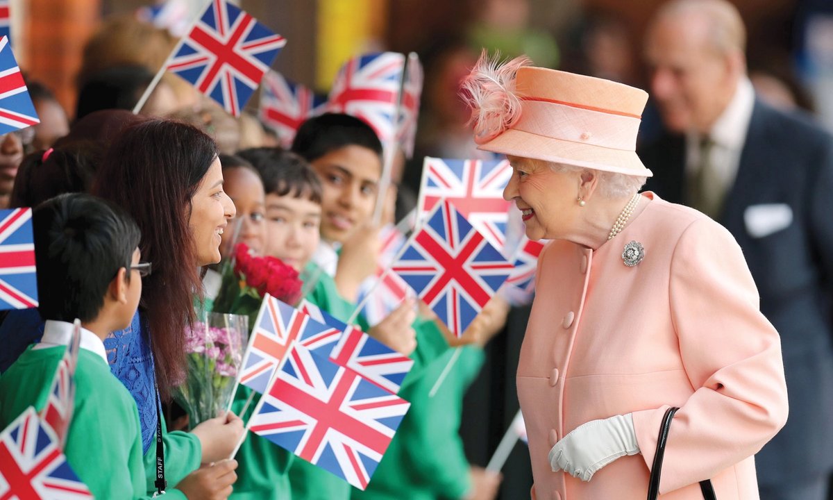 Queen Elizabeth II dancing with Prince Philip Stock Photo - Alamy