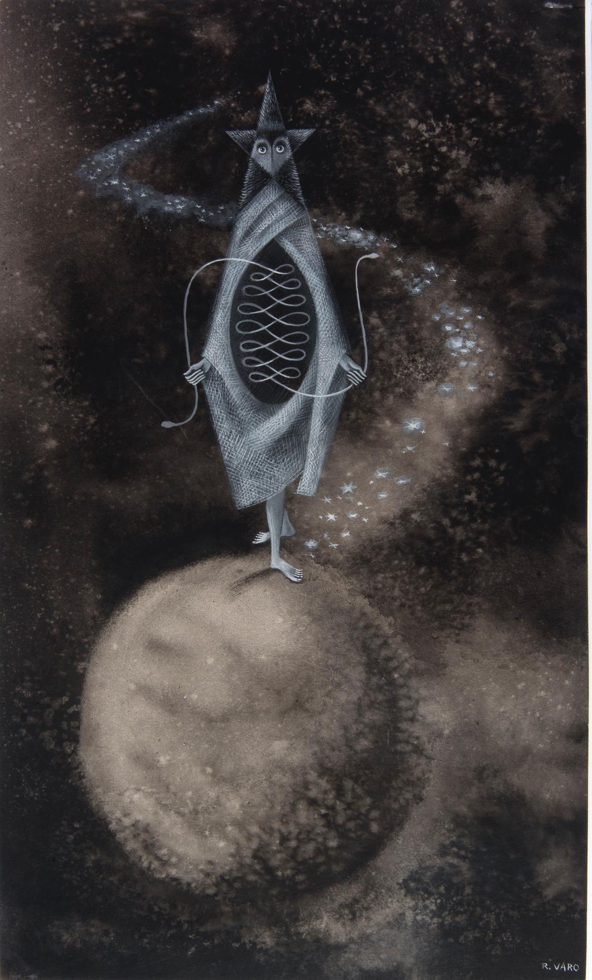 Remedios Varo, El otro reloj (1957). Courtesy of Gallery Wendi Norris