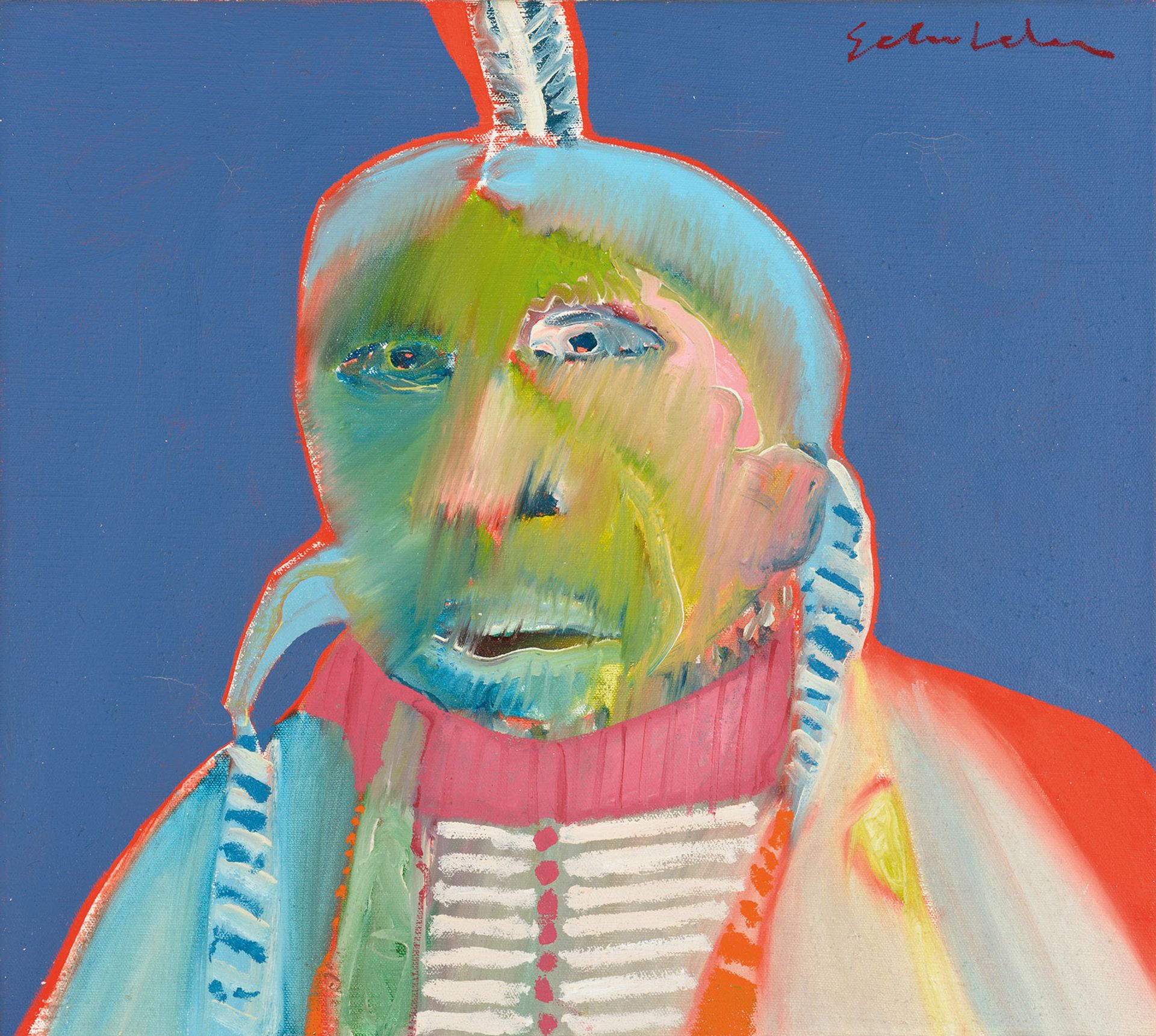 Fritz Scholder's Monster Indian (1968) courtesy of the Crystal Bridges Museum of American Art