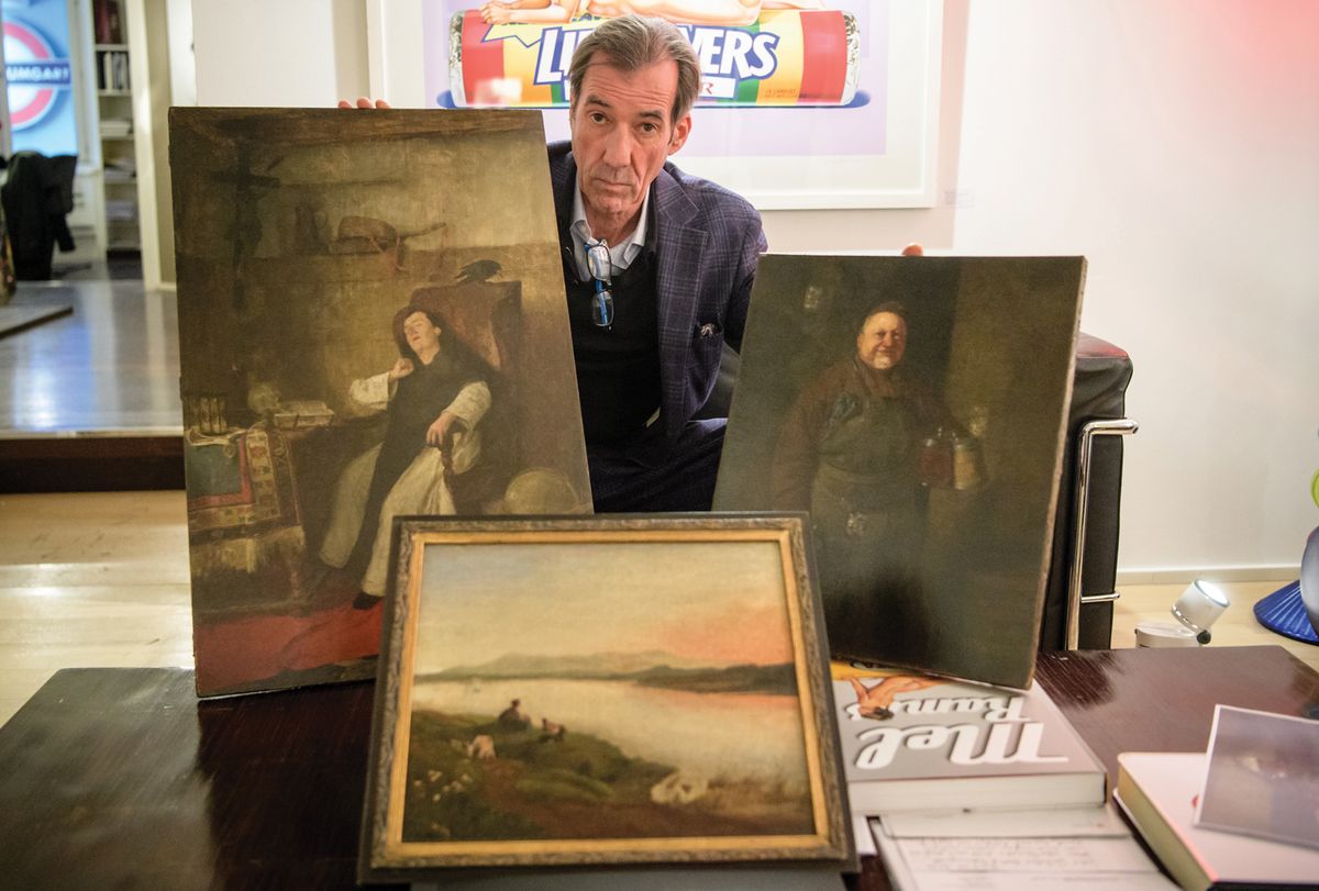 The Munich-based dealer Andreas Baumgartl had sent four paintings to the unnamed restorer for cleaning Photo: © Matthias Balk/dpa
