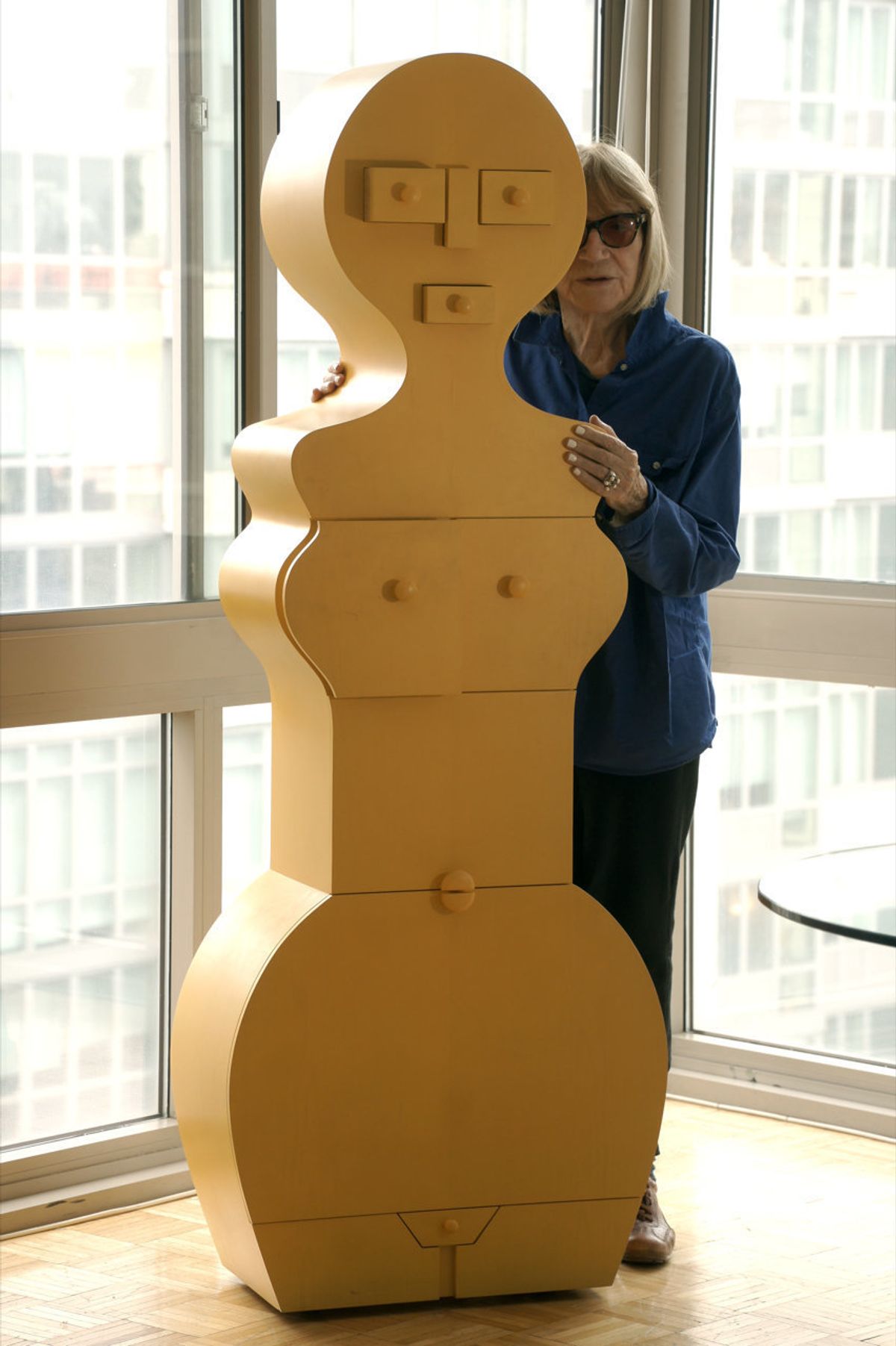 Nicola L. with "La Femme Commode" in 2017. Courtesy of SculptureCenter